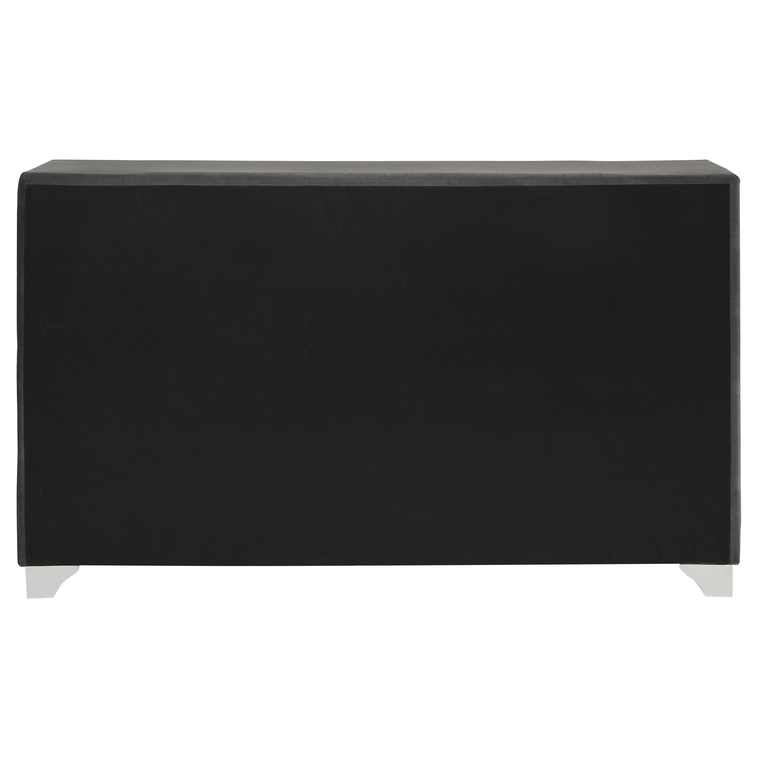 Melody 6-drawer Upholstered Dresser Grey — view 7