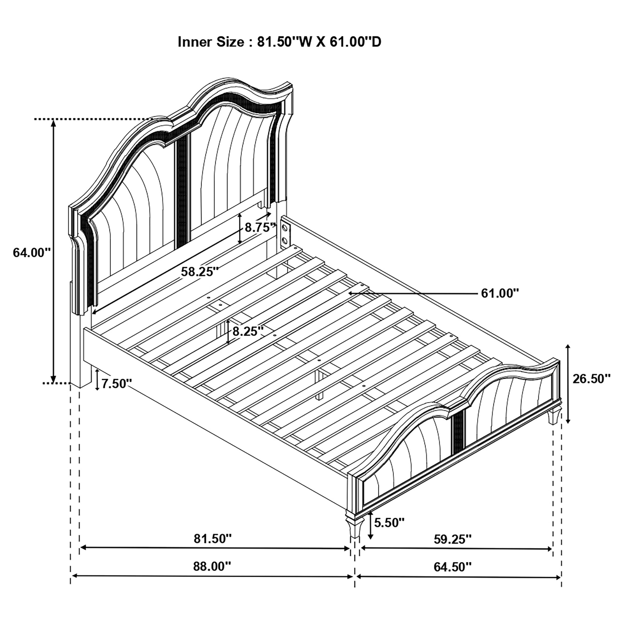 Evangeline 5-piece Queen Bedroom Set Silver Oak — view 16