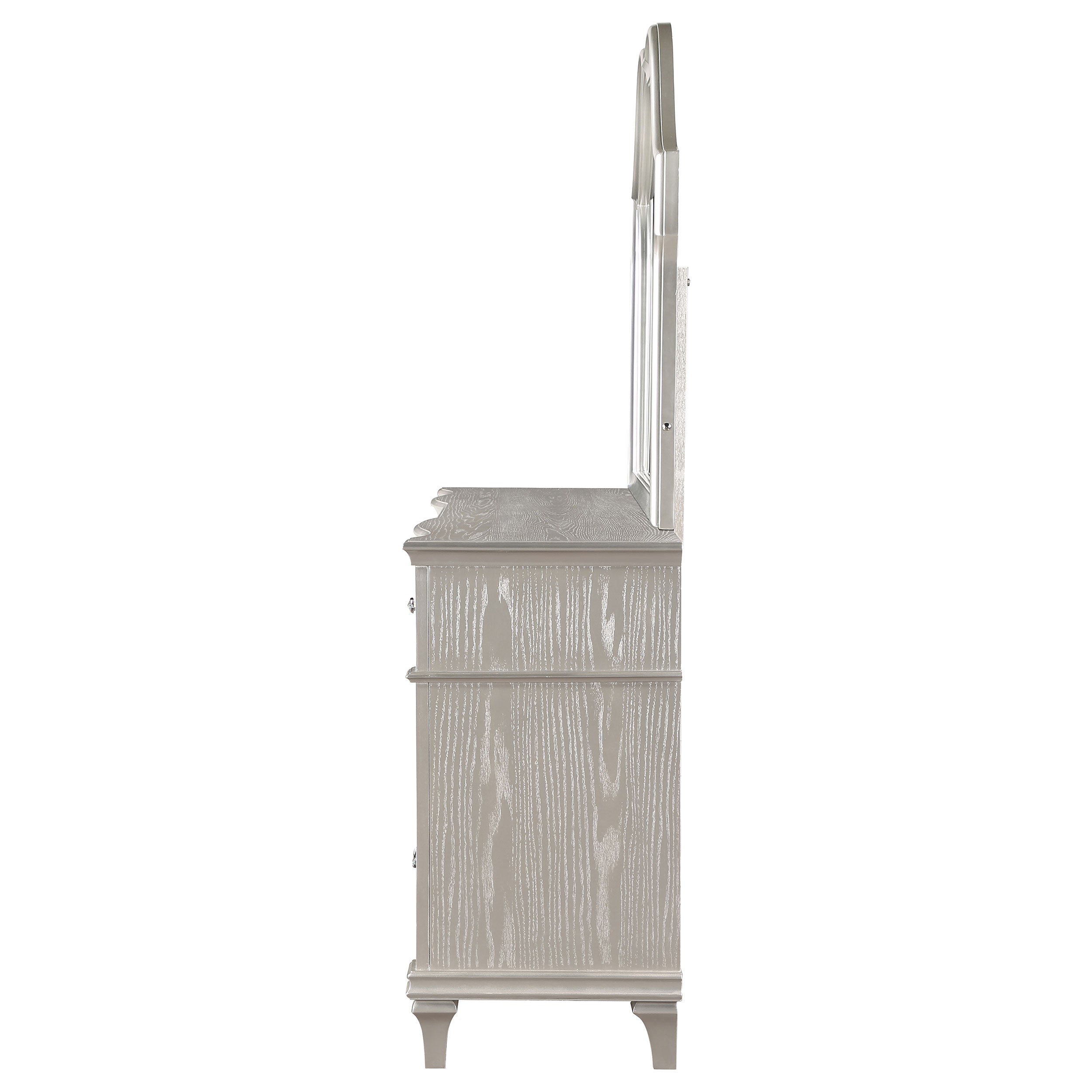 Evangeline 9-drawer Dresser with Mirror Silver Oak — view 5