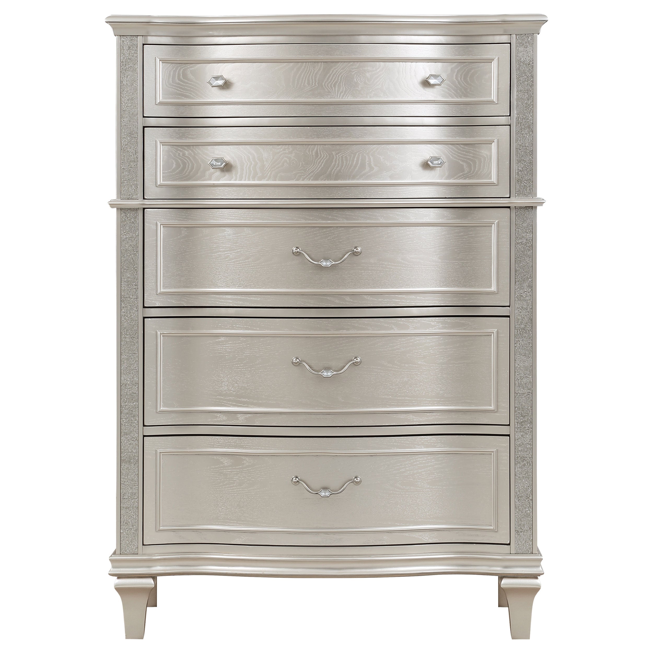 Evangeline 6-drawer Bedroom Chest Silver Oak — view 3