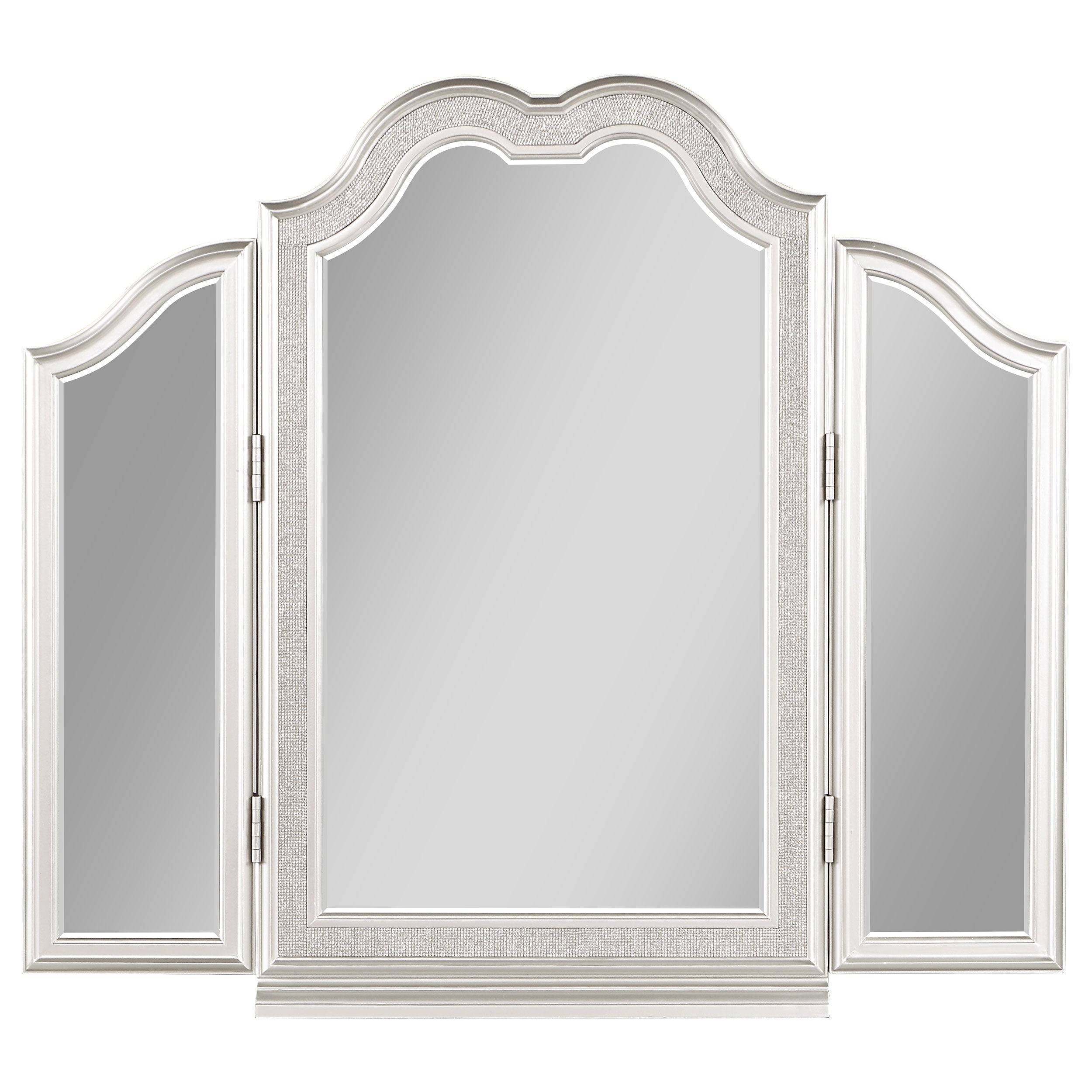 Evangeline Tri-Fold Vanity Mirror Silver Oak — view 3