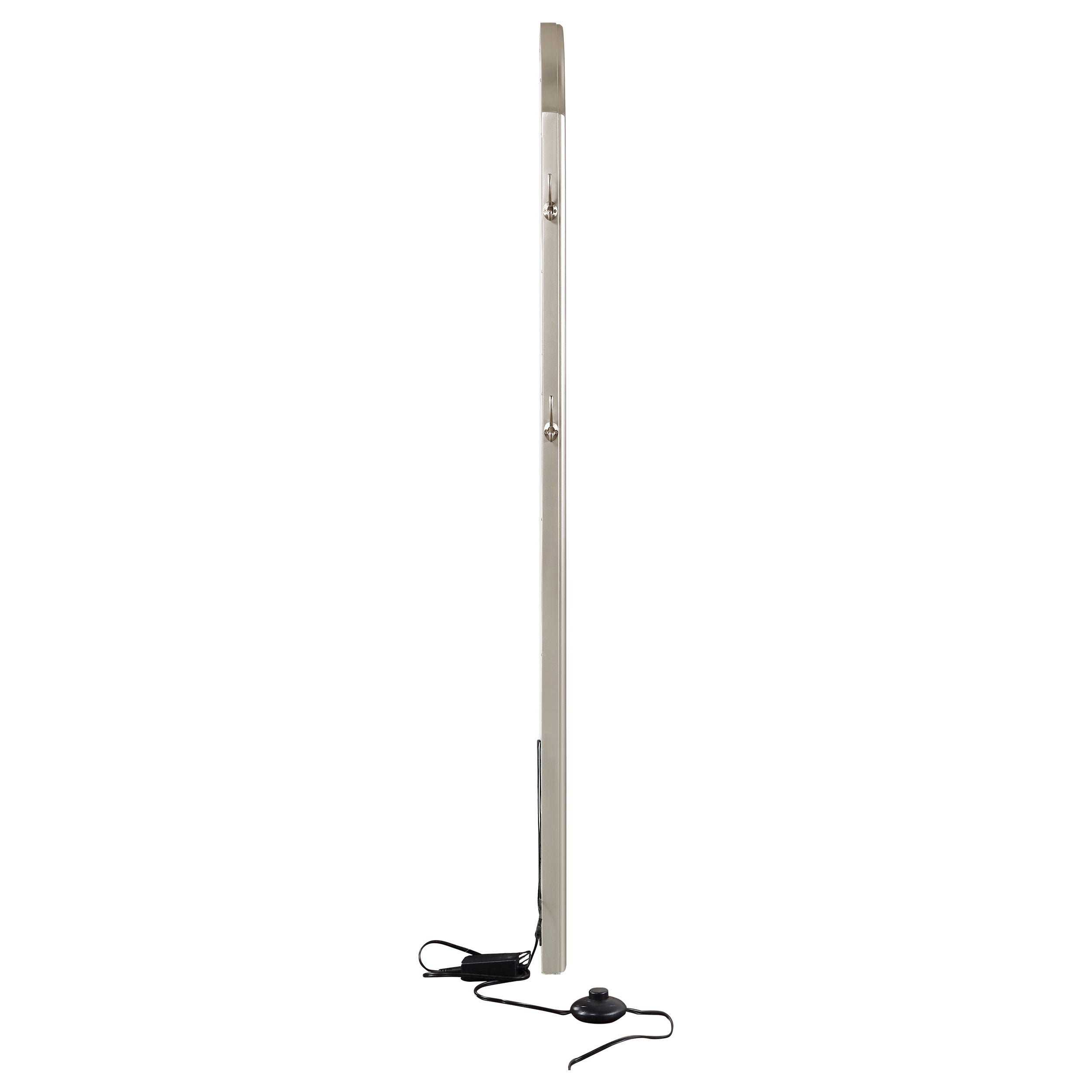 Evangeline Full Length LED Light Floor Mirror Silver Oak — view 8