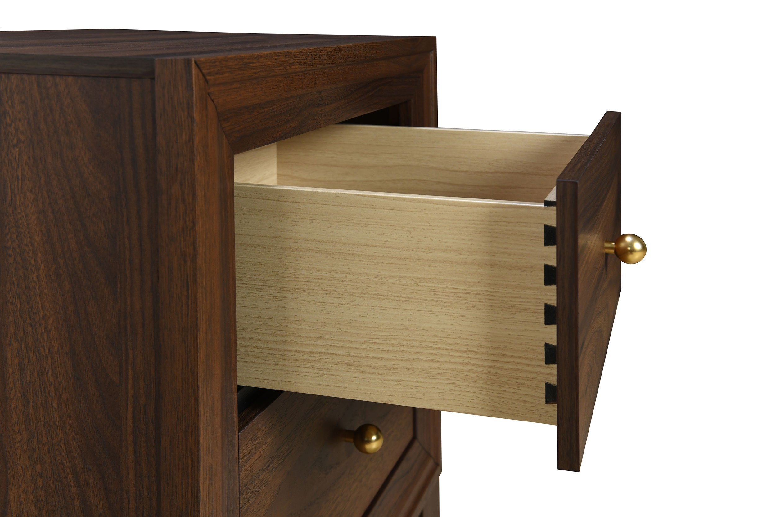Welsley 2-drawer Nightstand Bedside Table Walnut — view 11