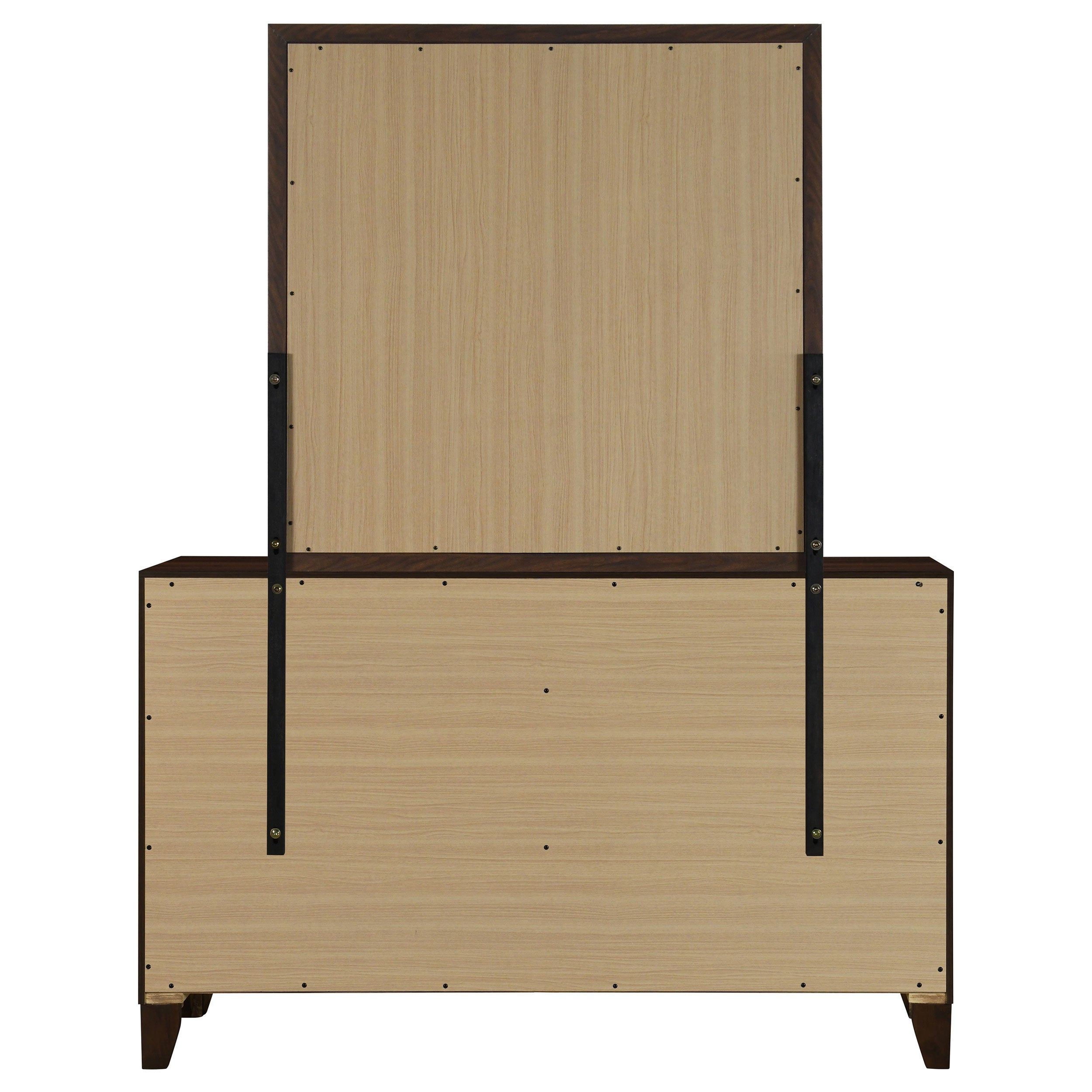 Welsley 6-drawer Dresser and Mirror Walnut — view 7