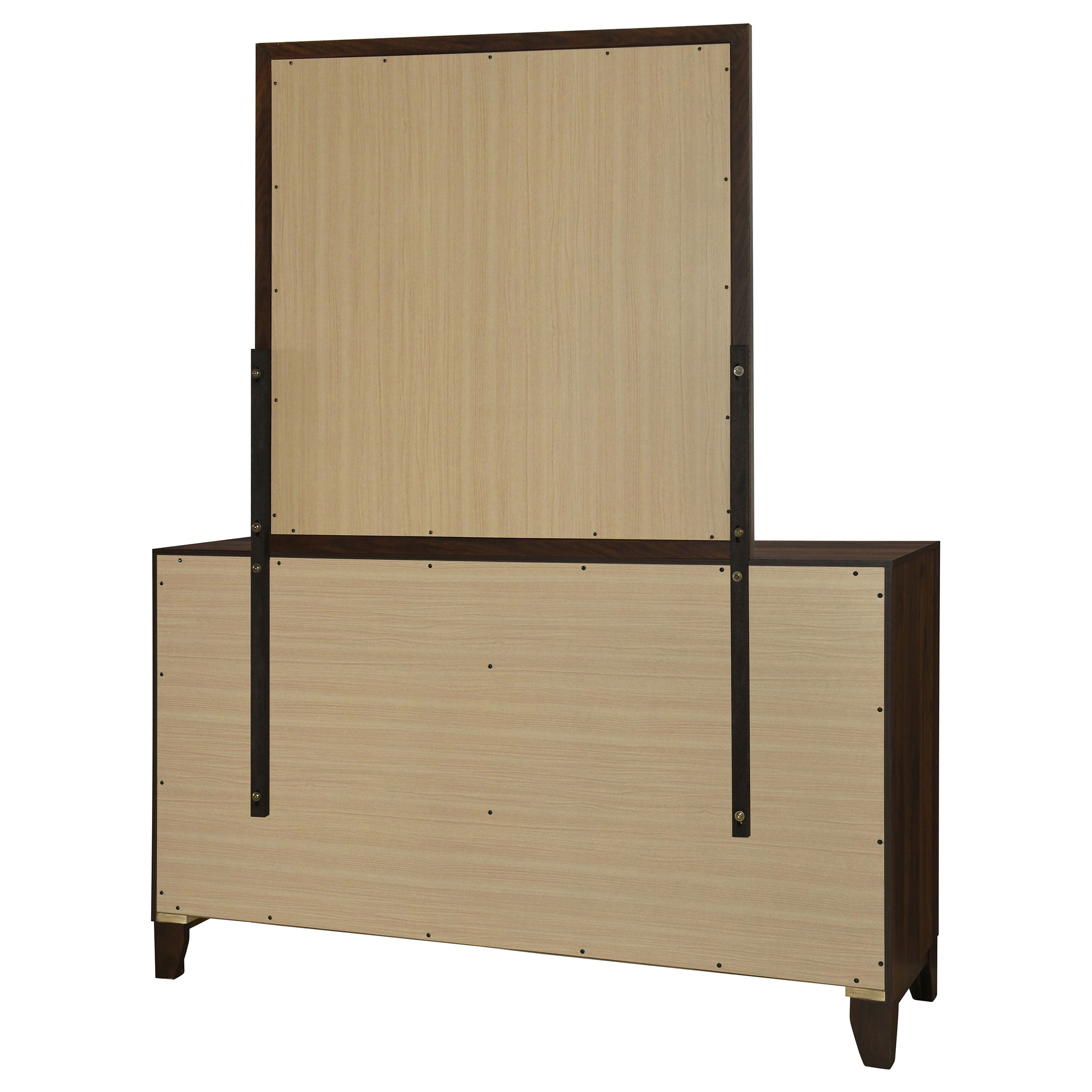 Welsley 6-drawer Dresser and Mirror Walnut — view 8