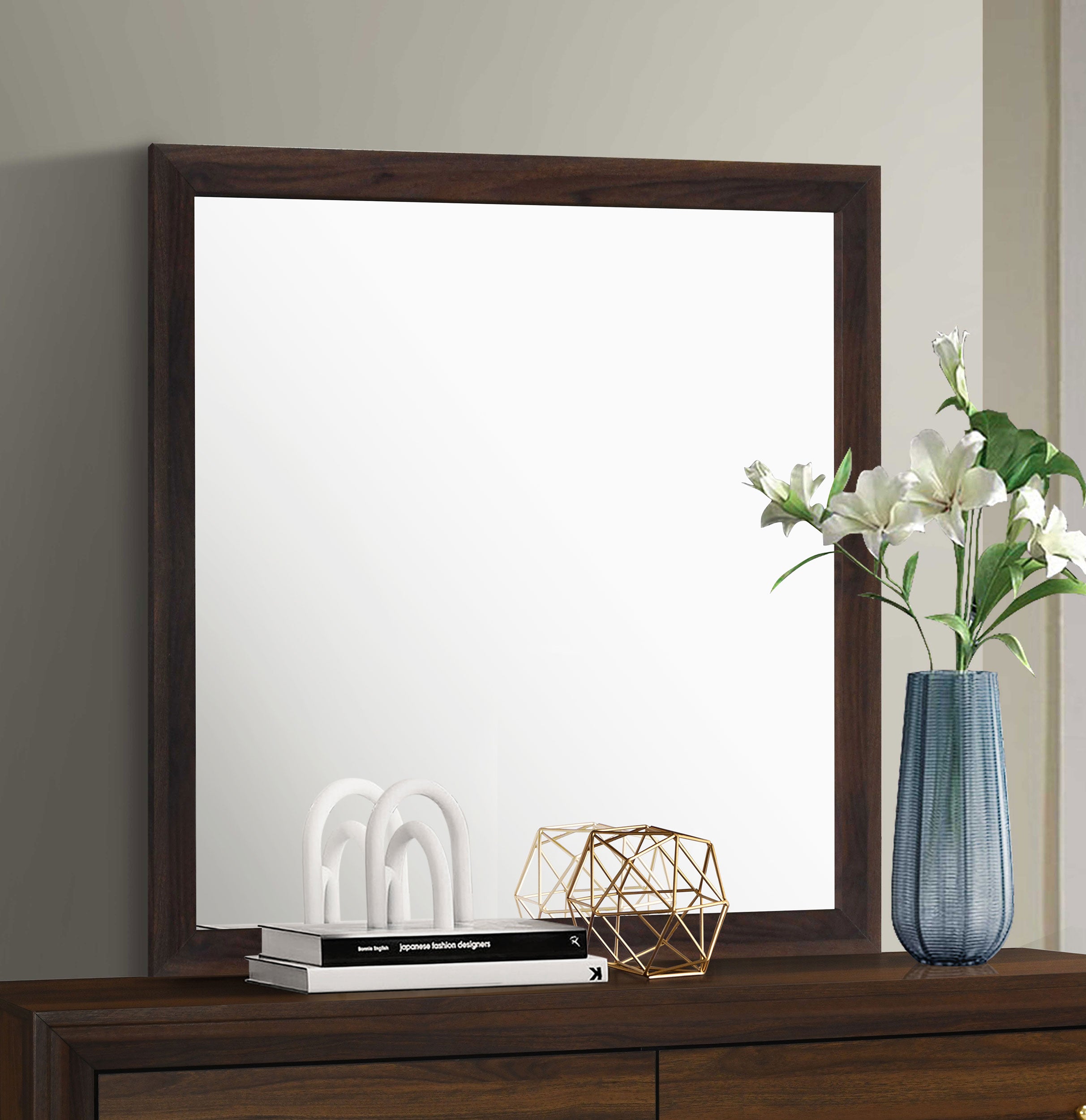 Welsley Dresser Mirror Walnut — view 2