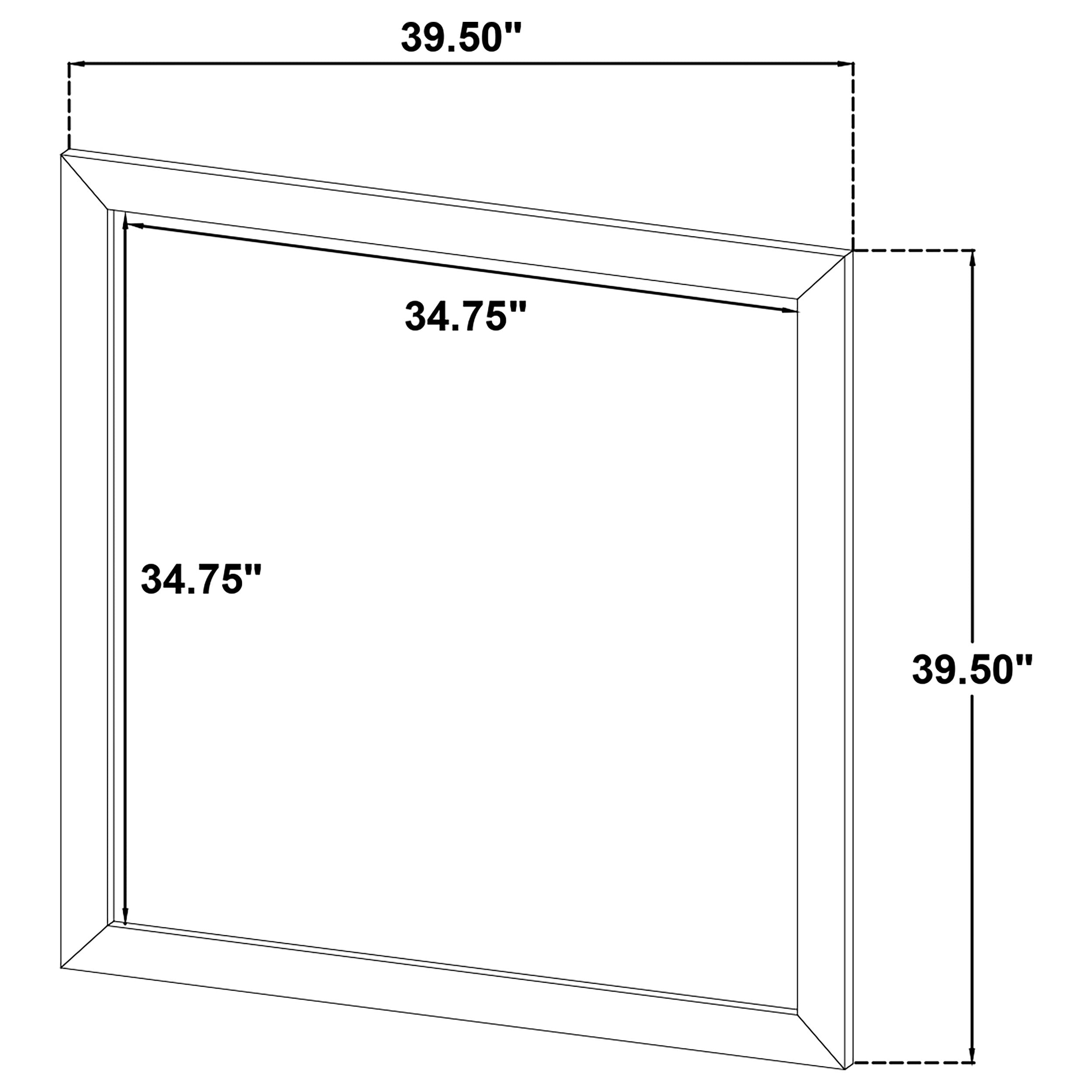 Welsley Dresser Mirror Walnut — view 5