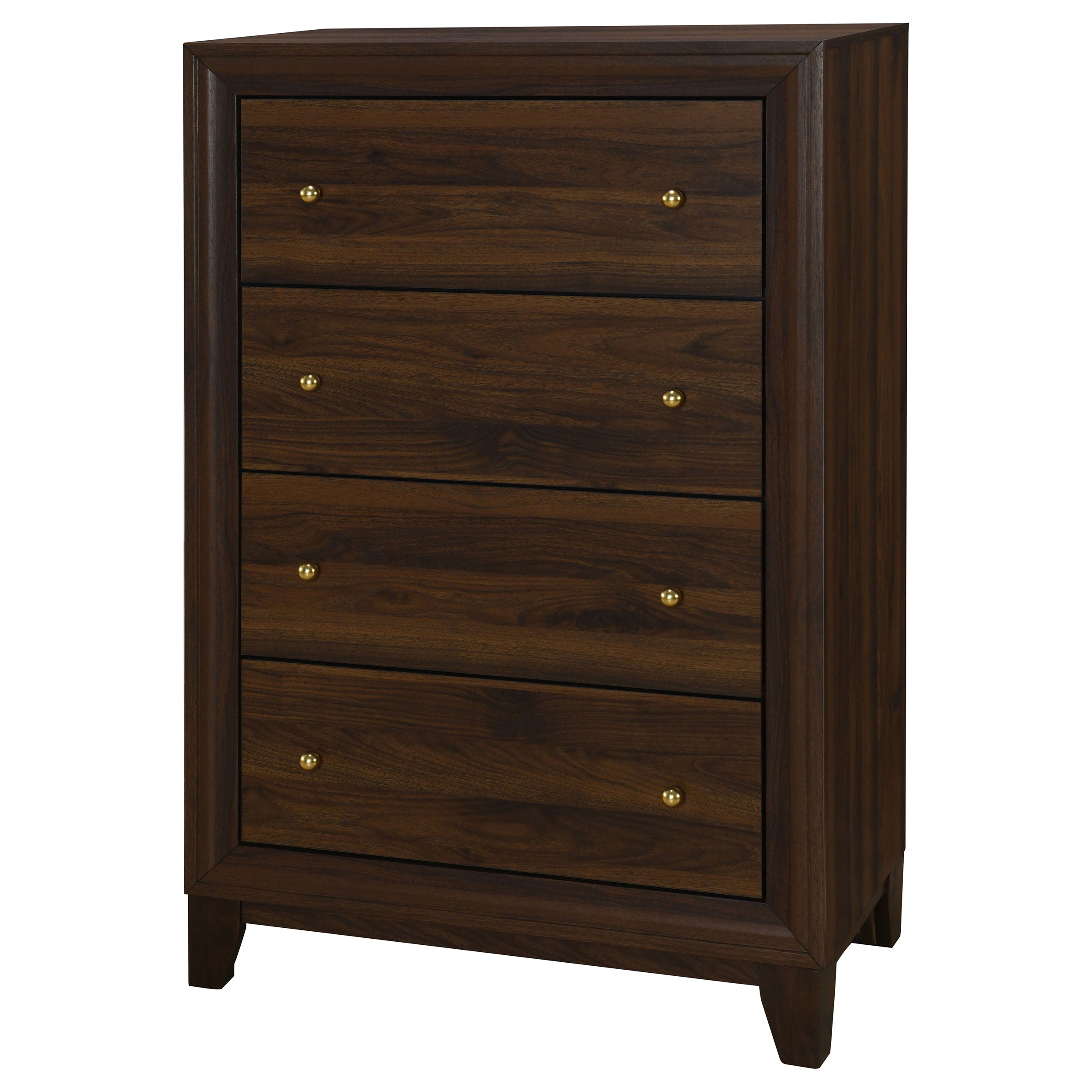 Welsley 4-drawer Chest of Drawers Walnut — view 4