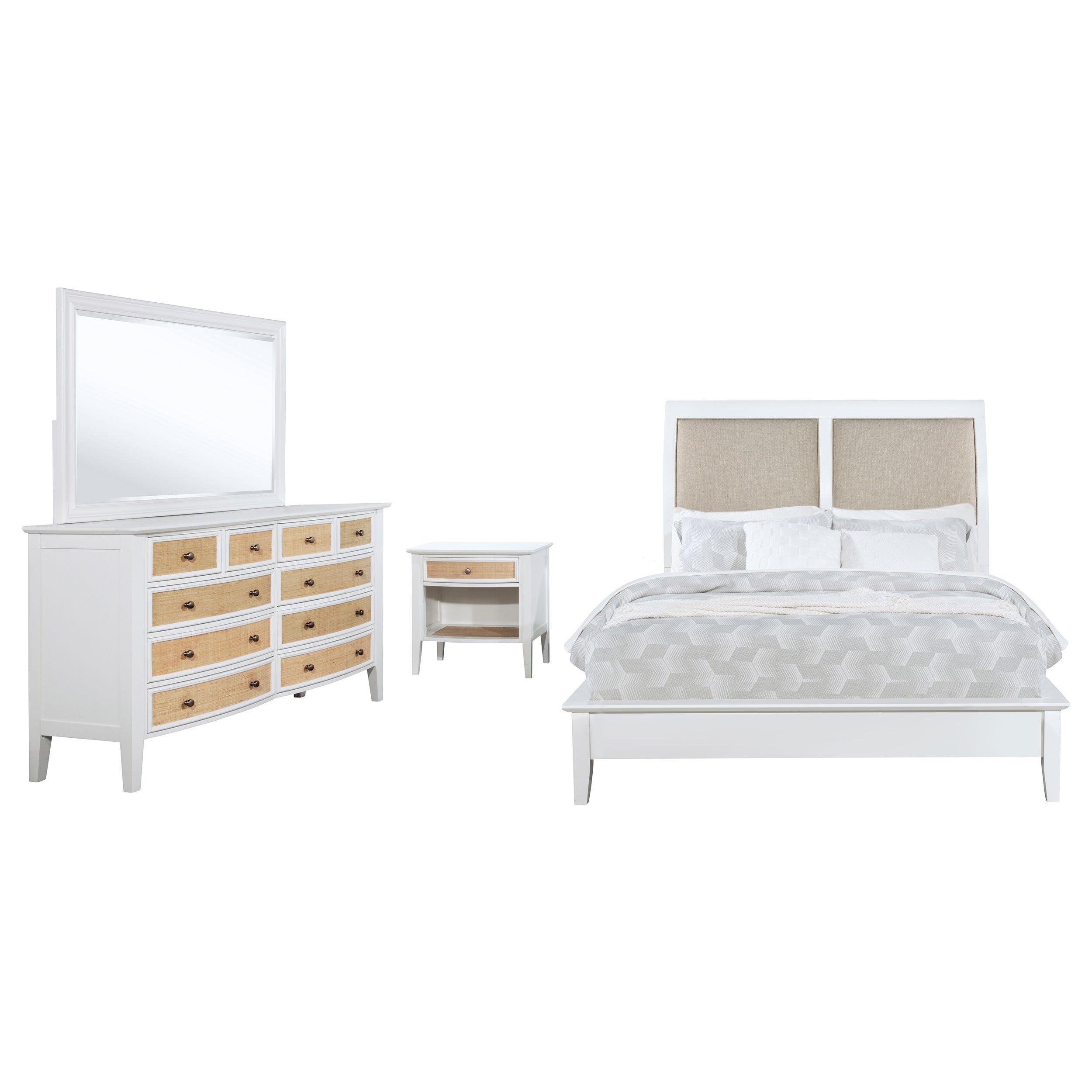 Bexhill 4-piece California King Bedroom Set White — view 2
