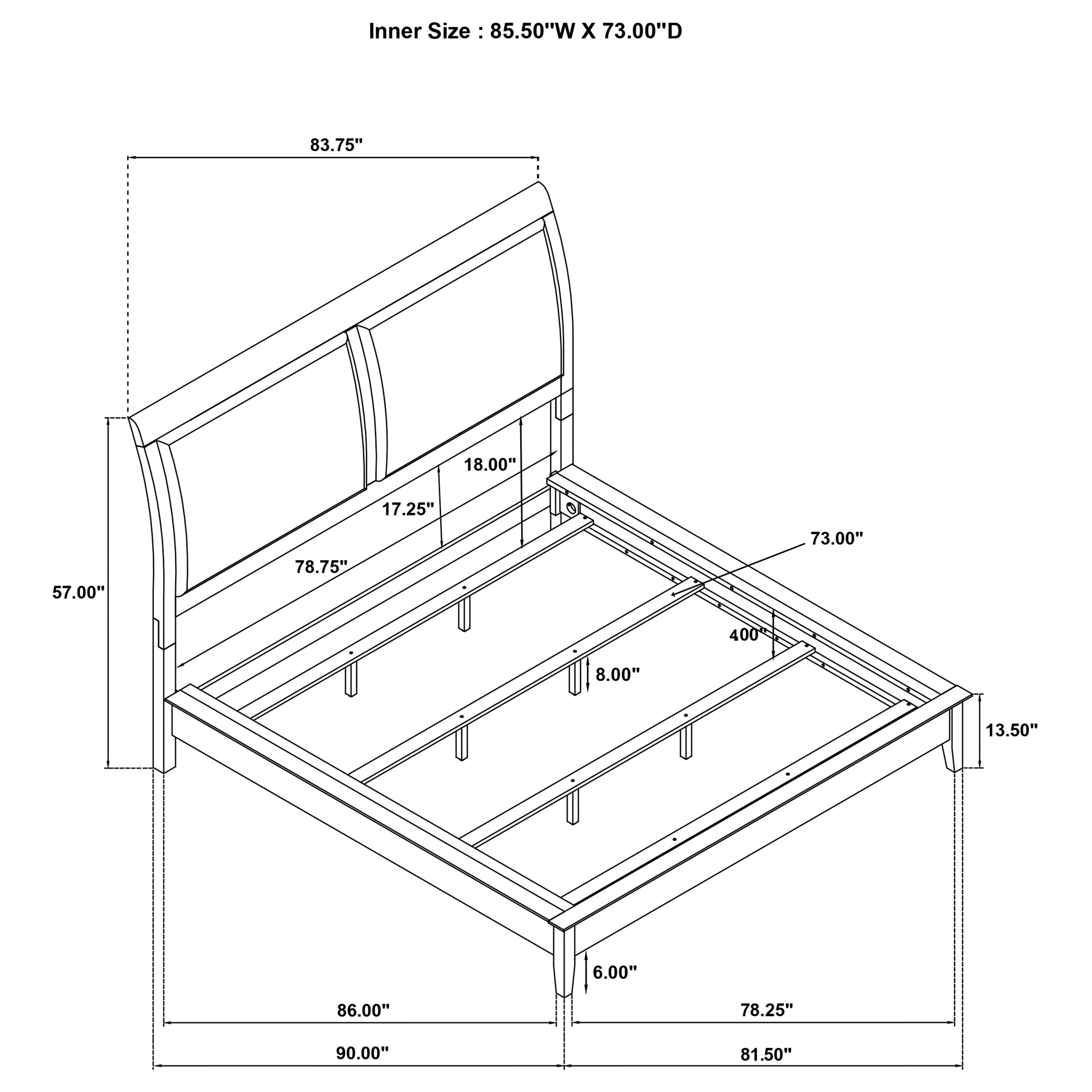 Bexhill 5-piece California King Bedroom Set White — view 15