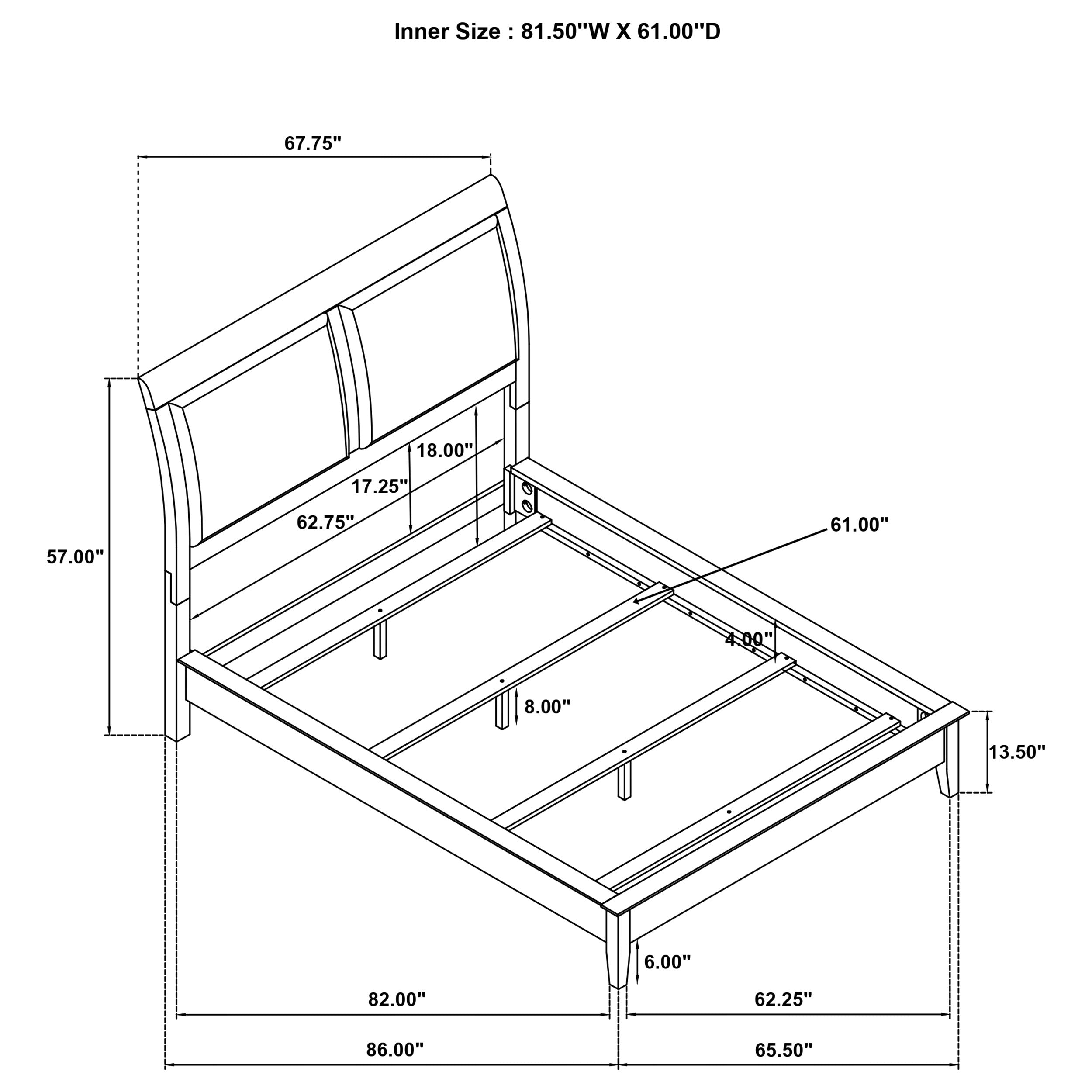 Bexhill 4-piece Queen Bedroom Set White — view 17