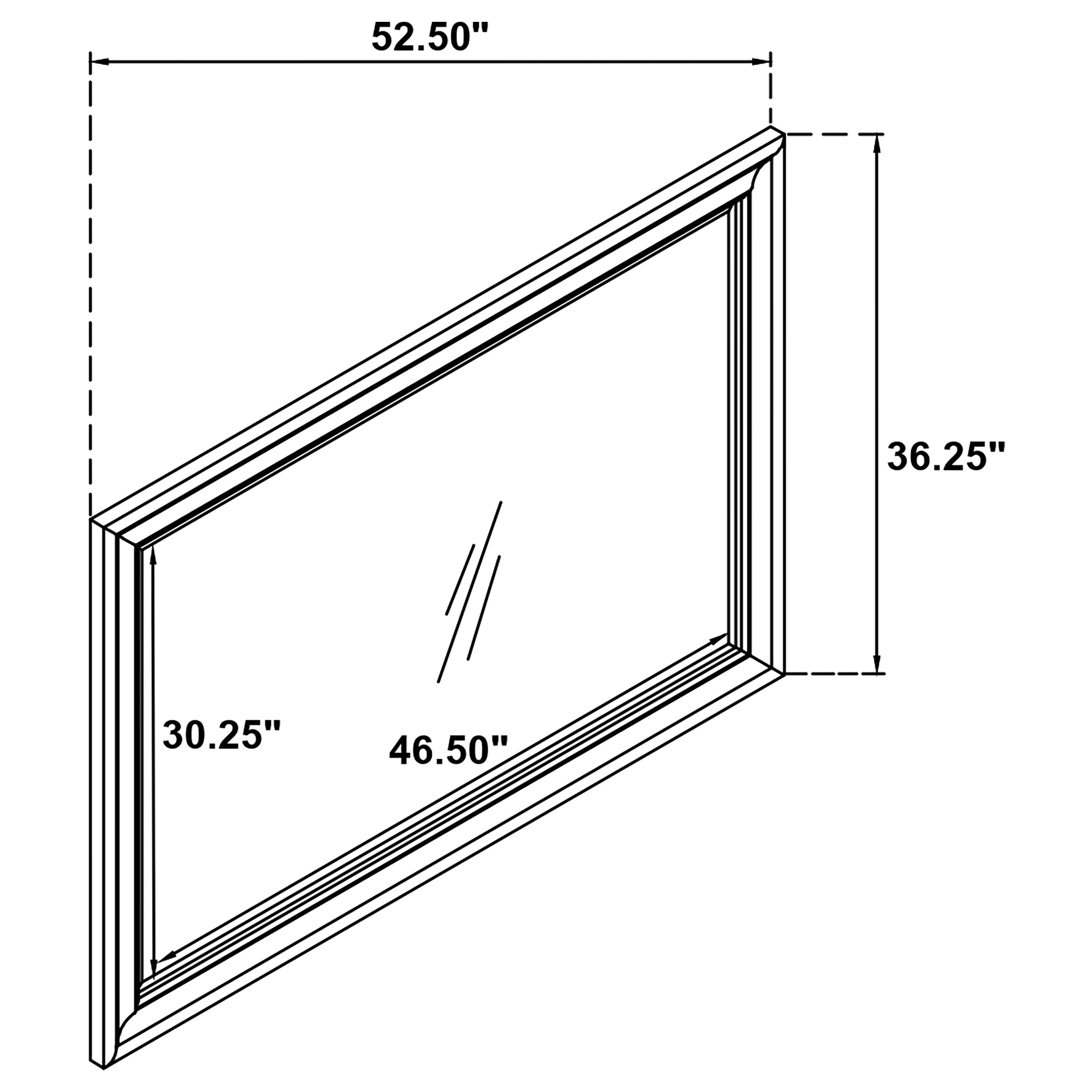 Bexhill Dresser Mirror White — view 5