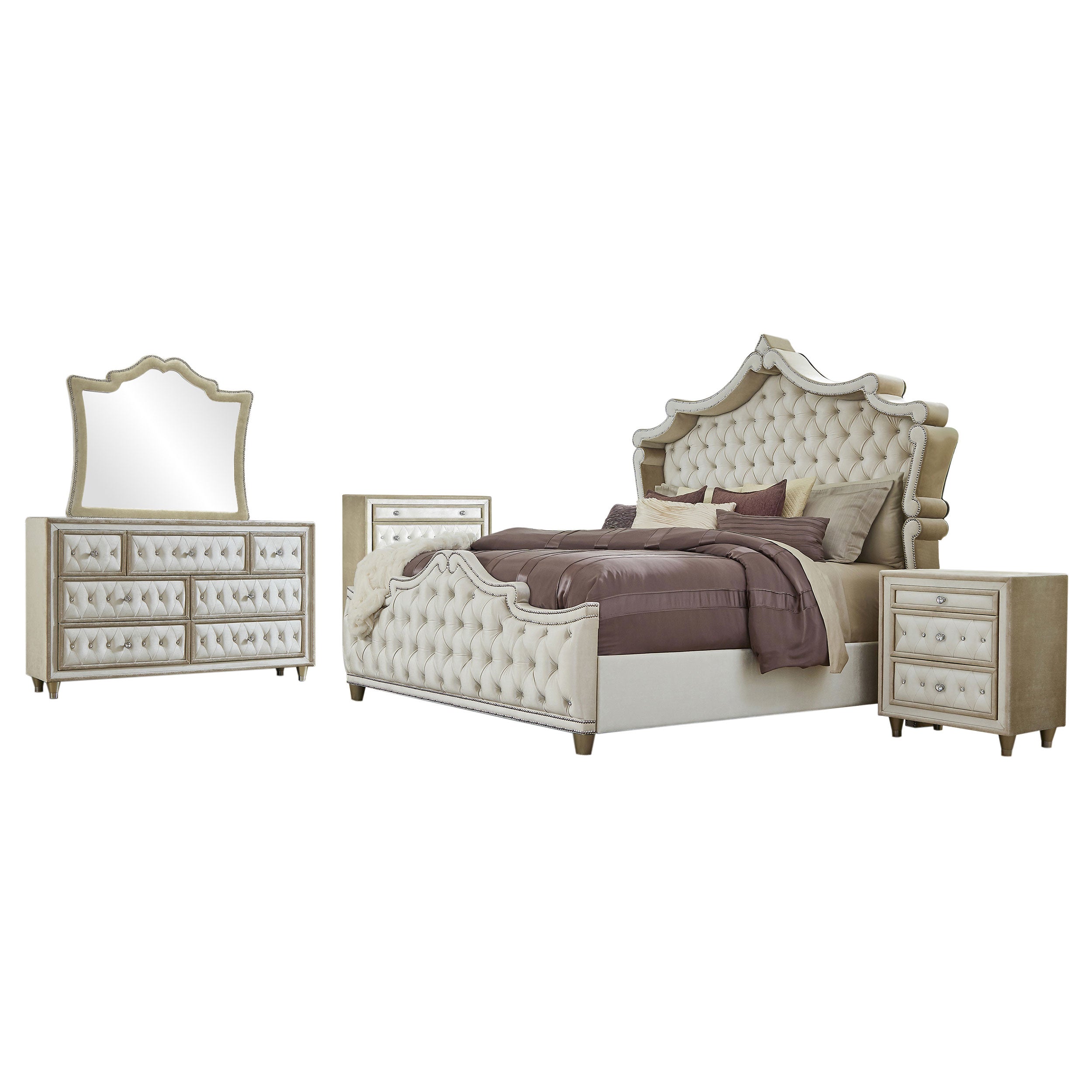 Antonella 5-piece California King Bedroom Set Ivory  — view 2