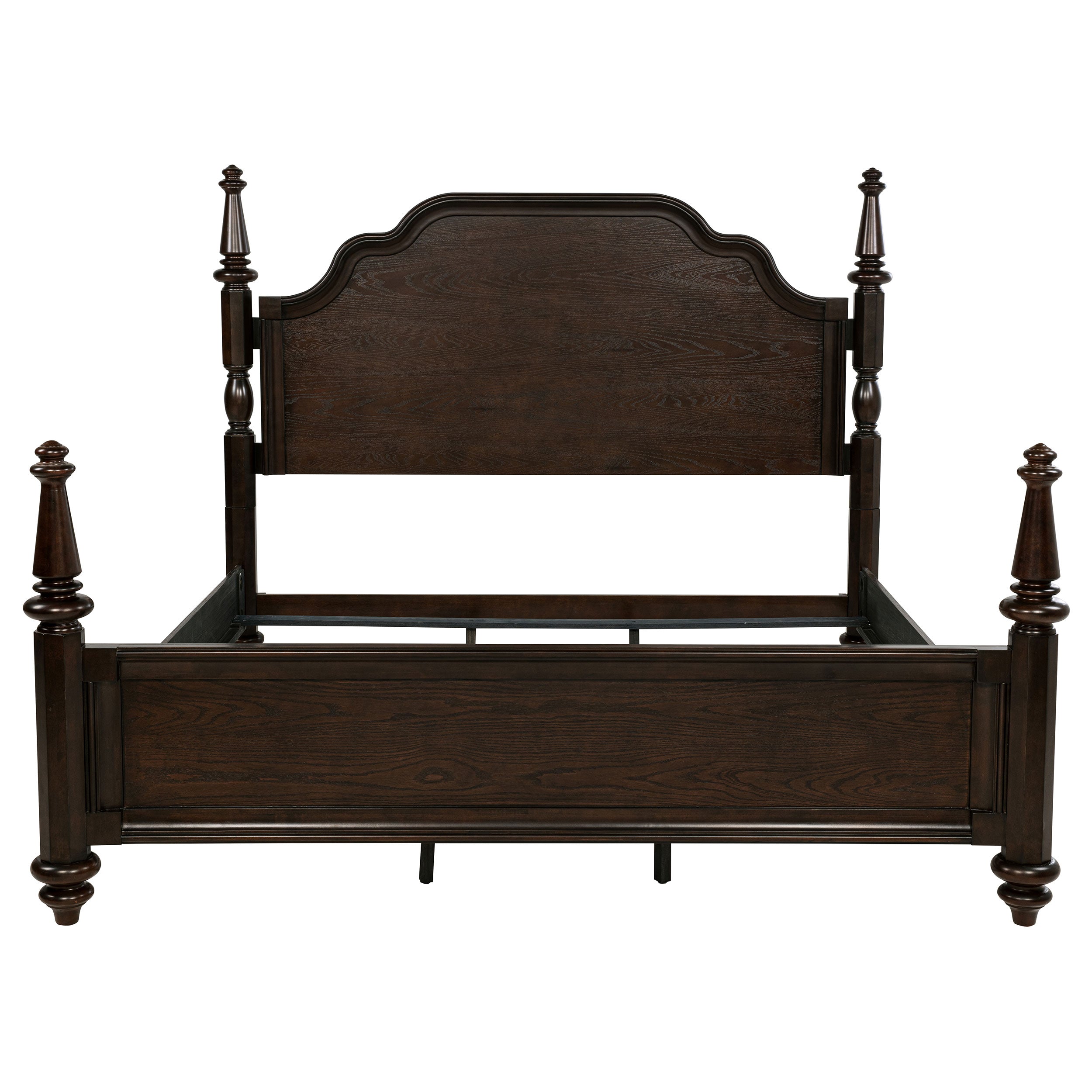 Andover 63-inch Four Poster Eastern King Bed Dark Oak — view 4