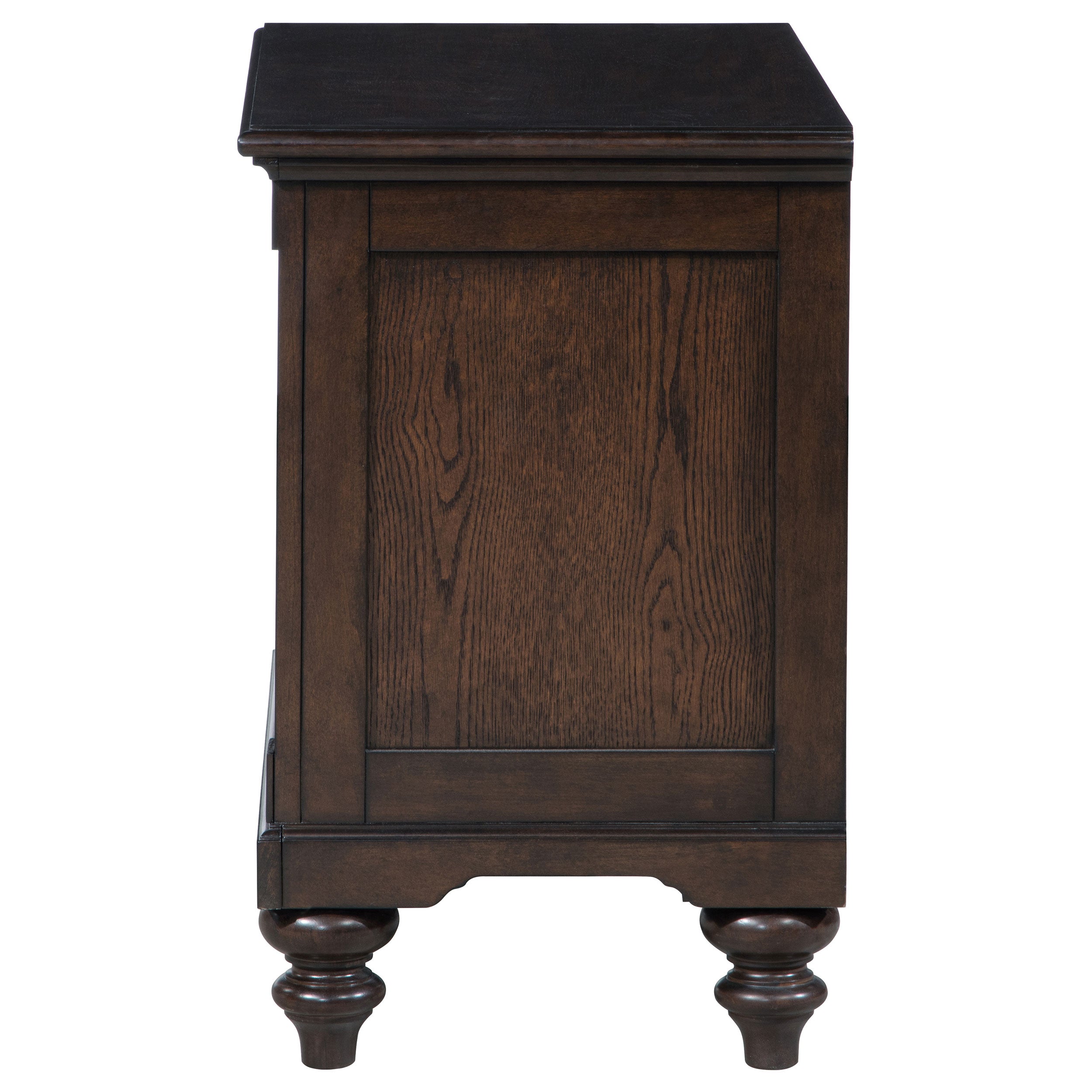 Andover 1-drawer Nightstand Bedside Table Dark Oak — view 5