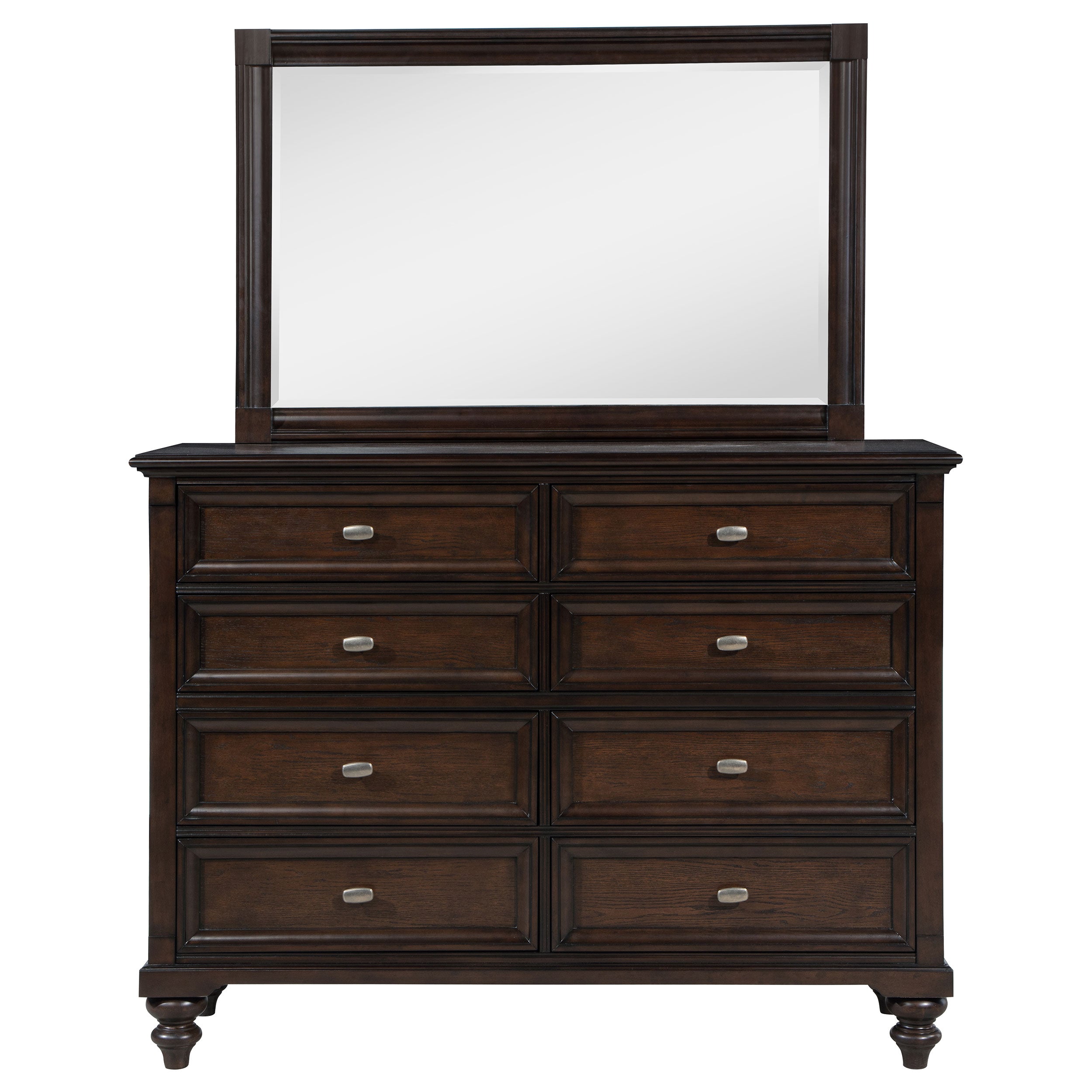 Andover 8-drawer Dresser and Mirror Dark Oak — view 3