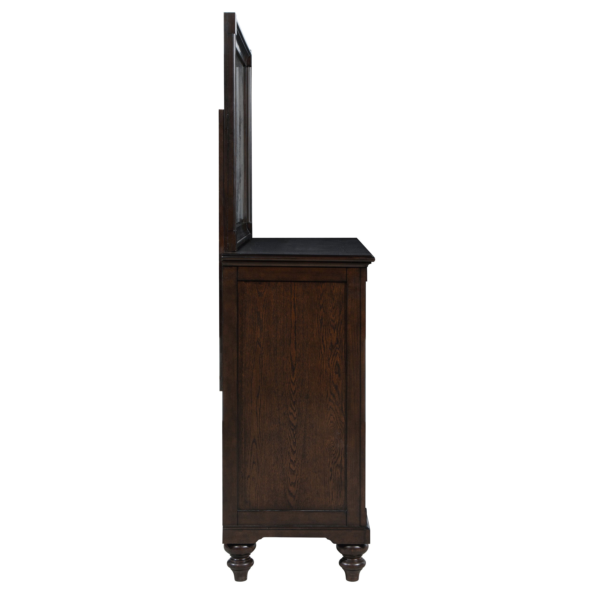 Andover 8-drawer Dresser and Mirror Dark Oak — view 9