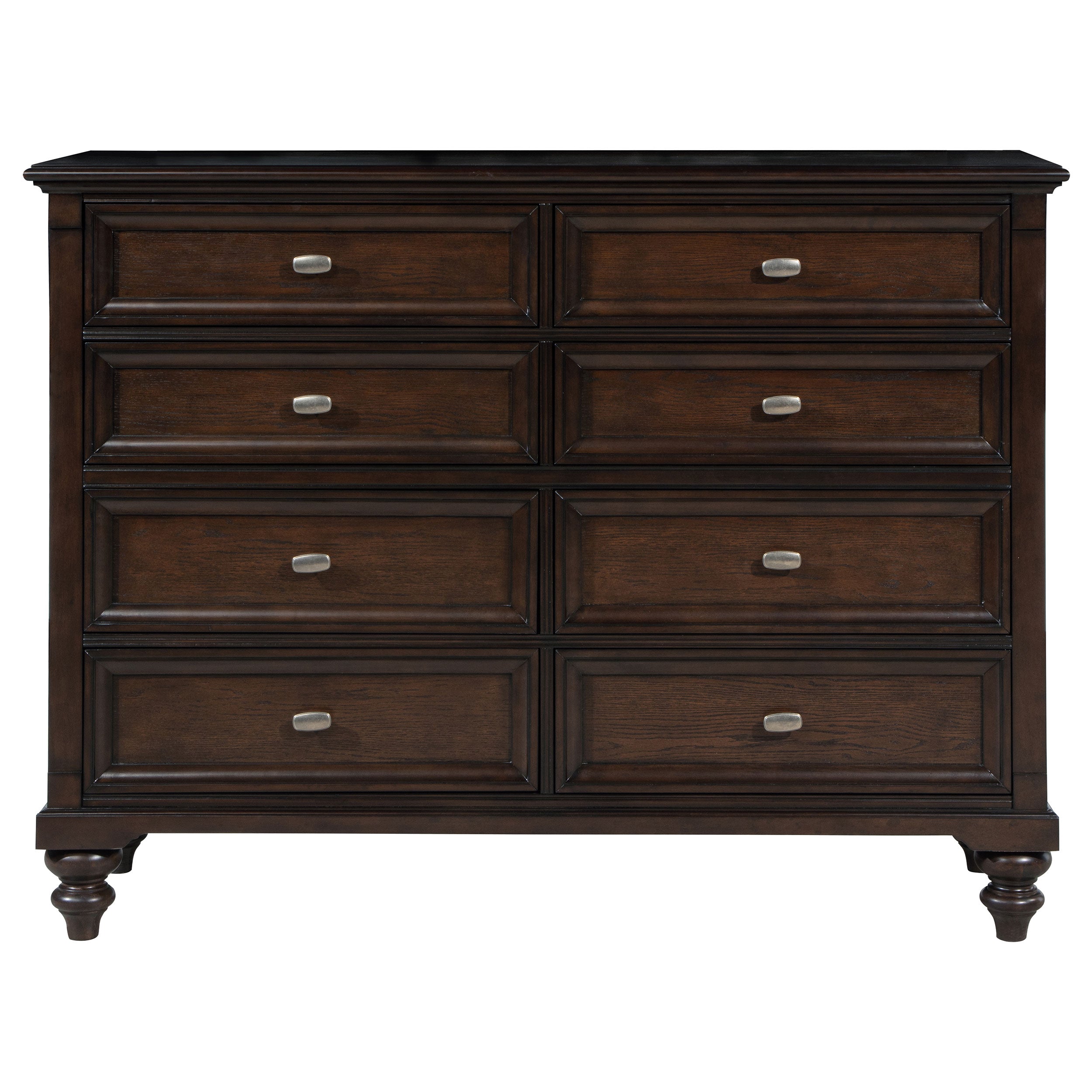 Andover 8-drawer Dresser Cabinet Dark Oak — view 3