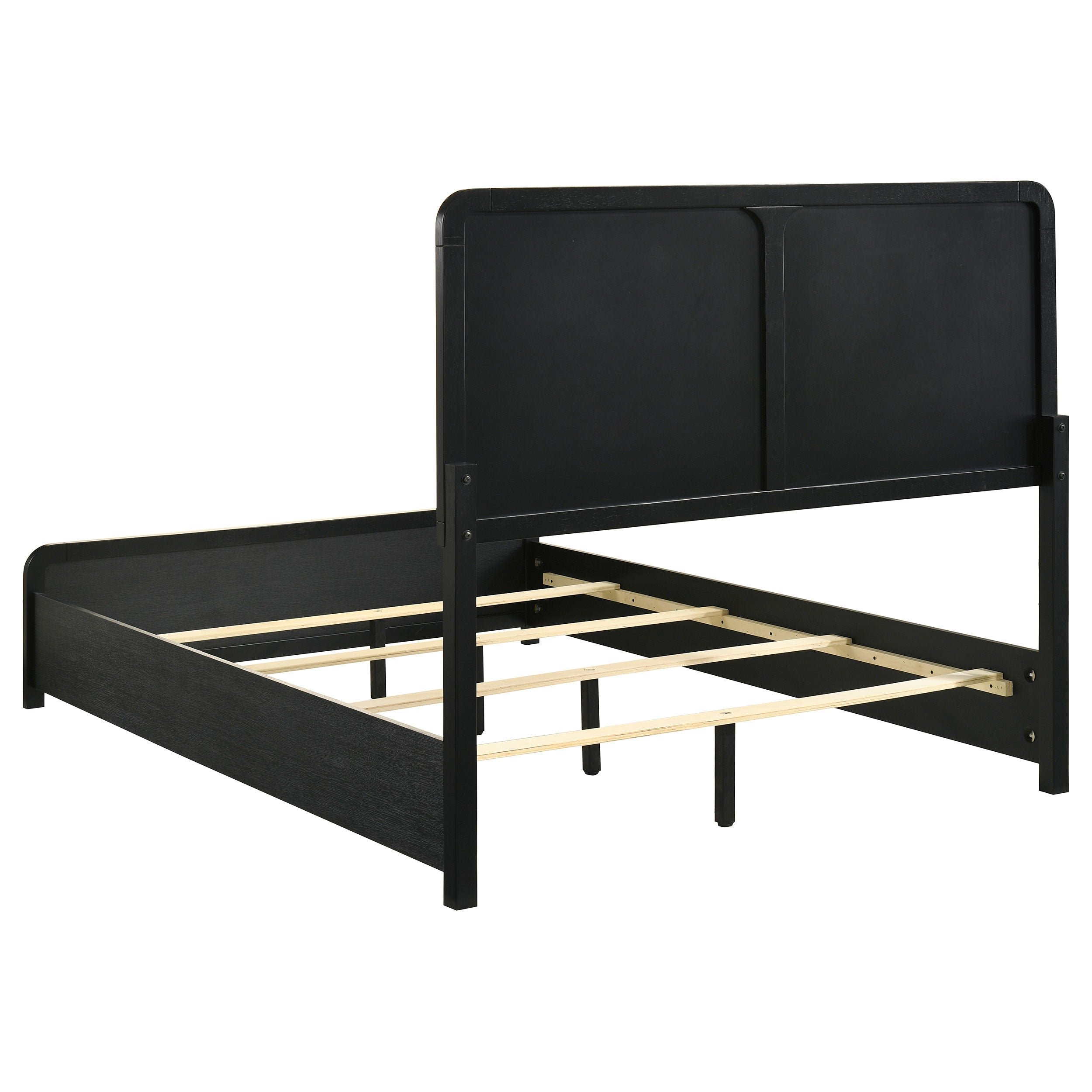 Cavelle 51-inch Upholstered Full Panel Bed Black — view 5