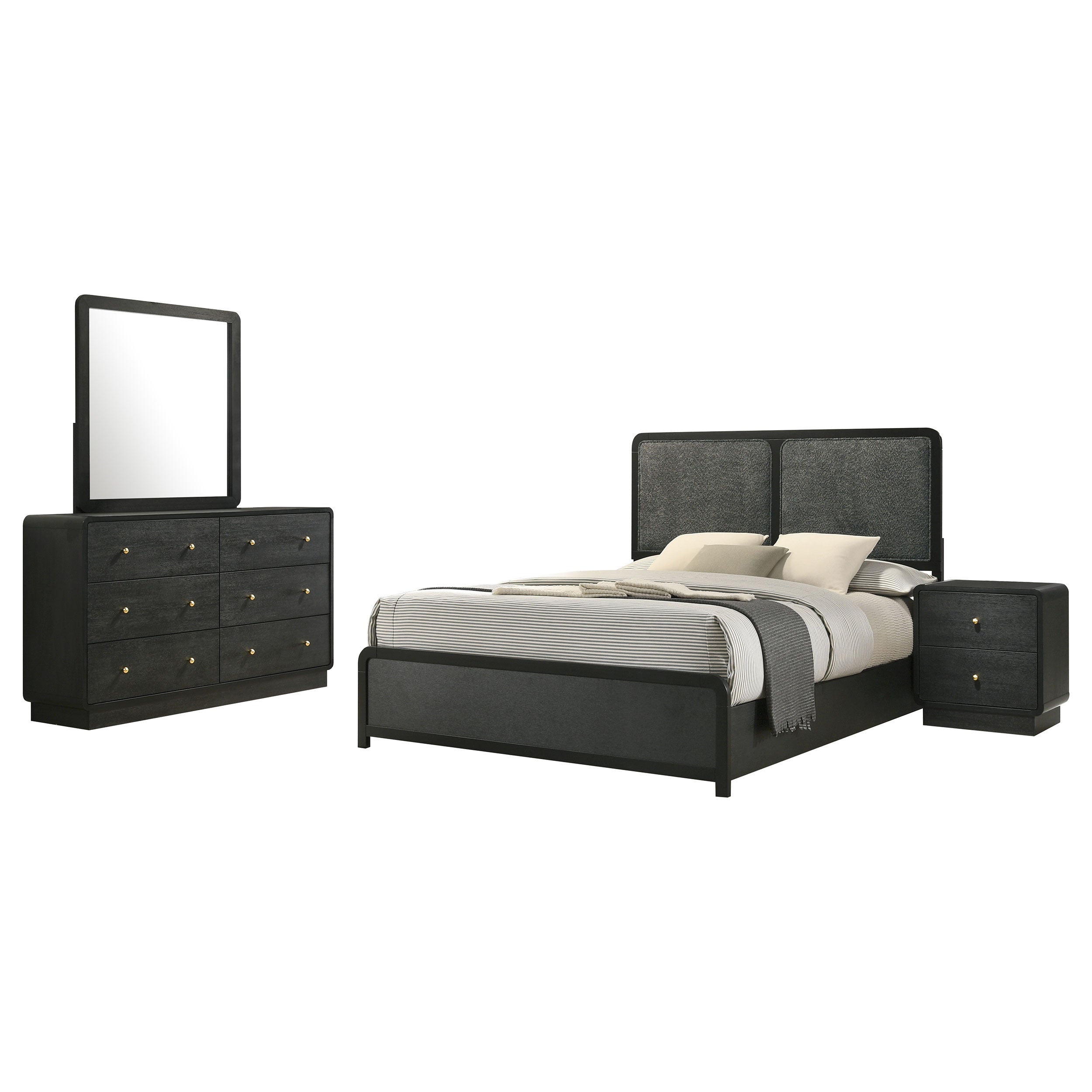 Cavelle 4-piece Queen Bedroom Set Black — view 2