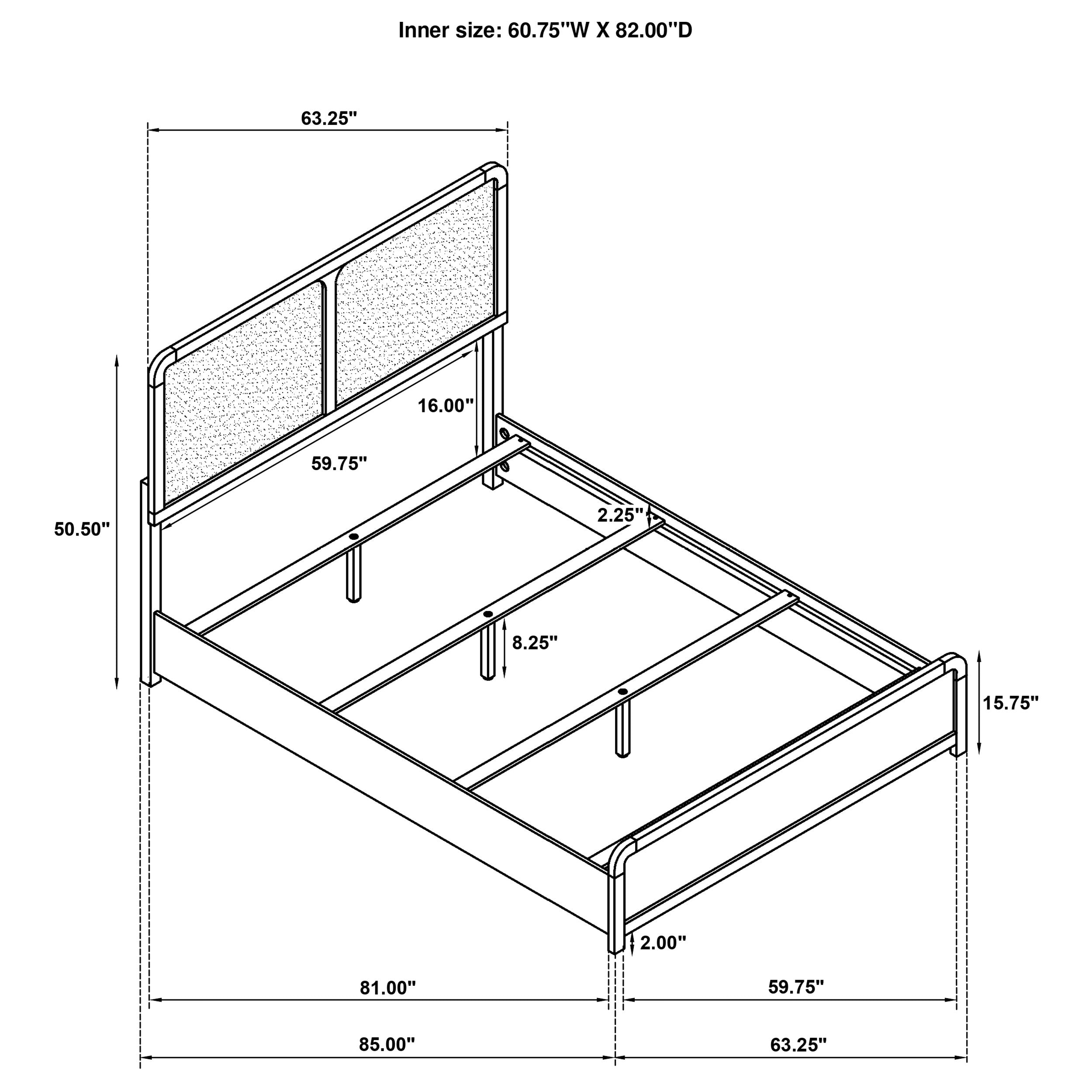 Cavelle 4-piece Queen Bedroom Set Black — view 16