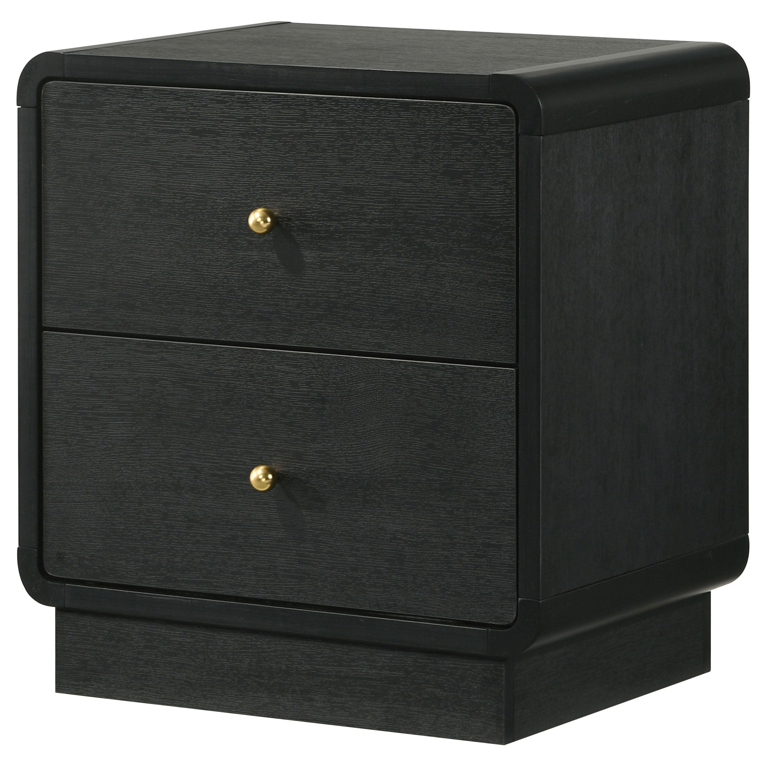 Cavelle 2-drawer Nightstand Bedside Table Black — view 4