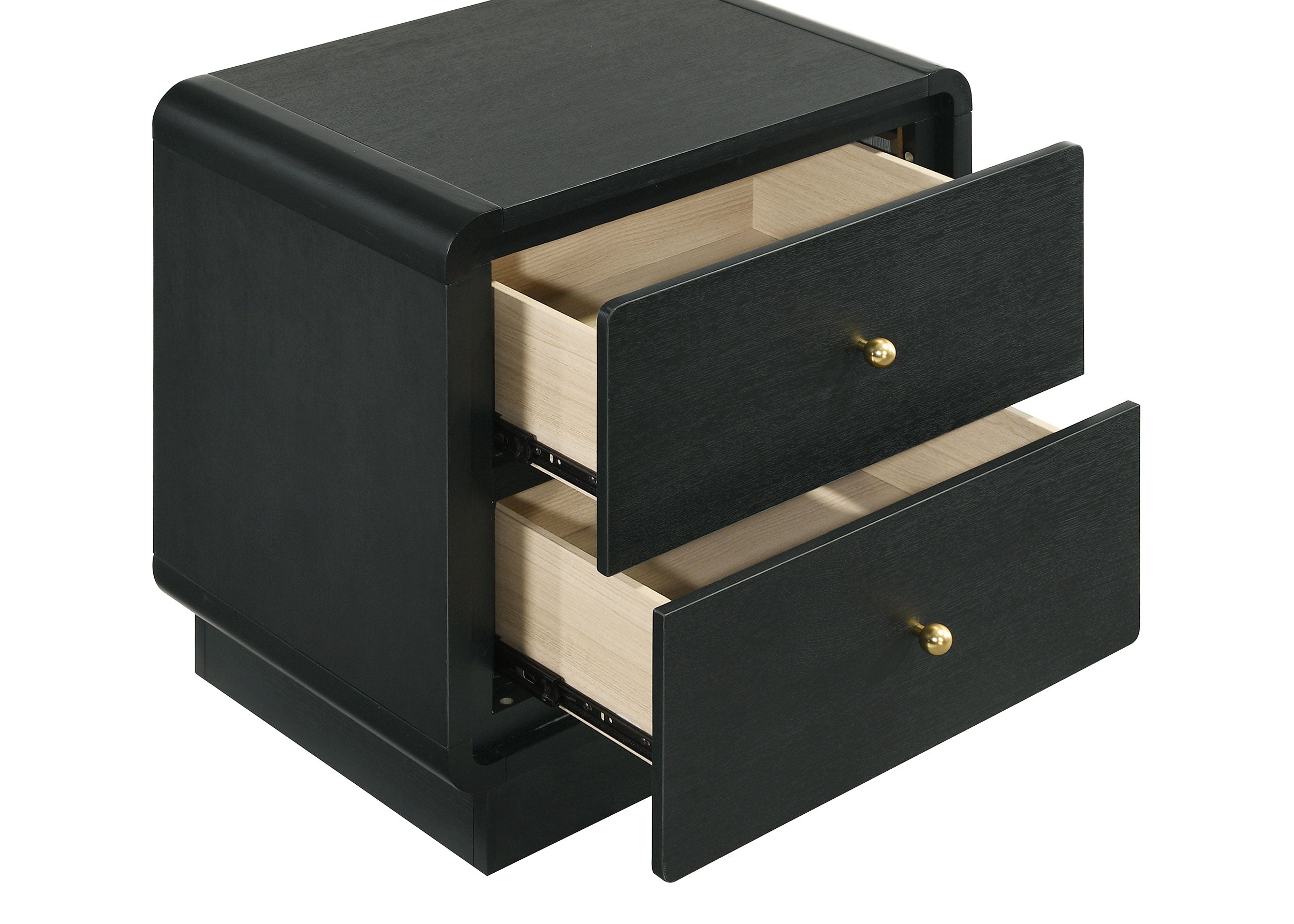 Cavelle 2-drawer Nightstand Bedside Table Black — view 10