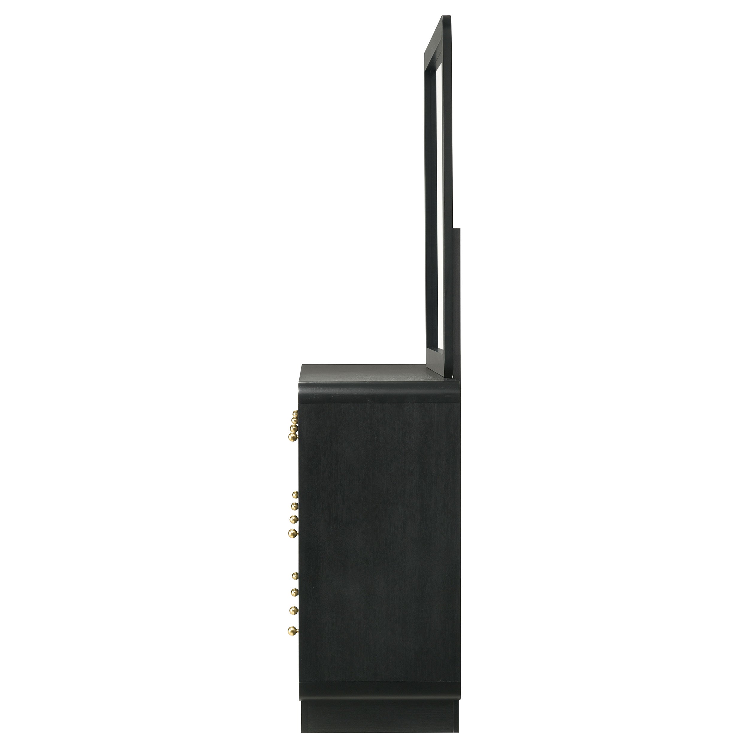 Cavelle 6-drawer Dresser and Mirror Black — view 5