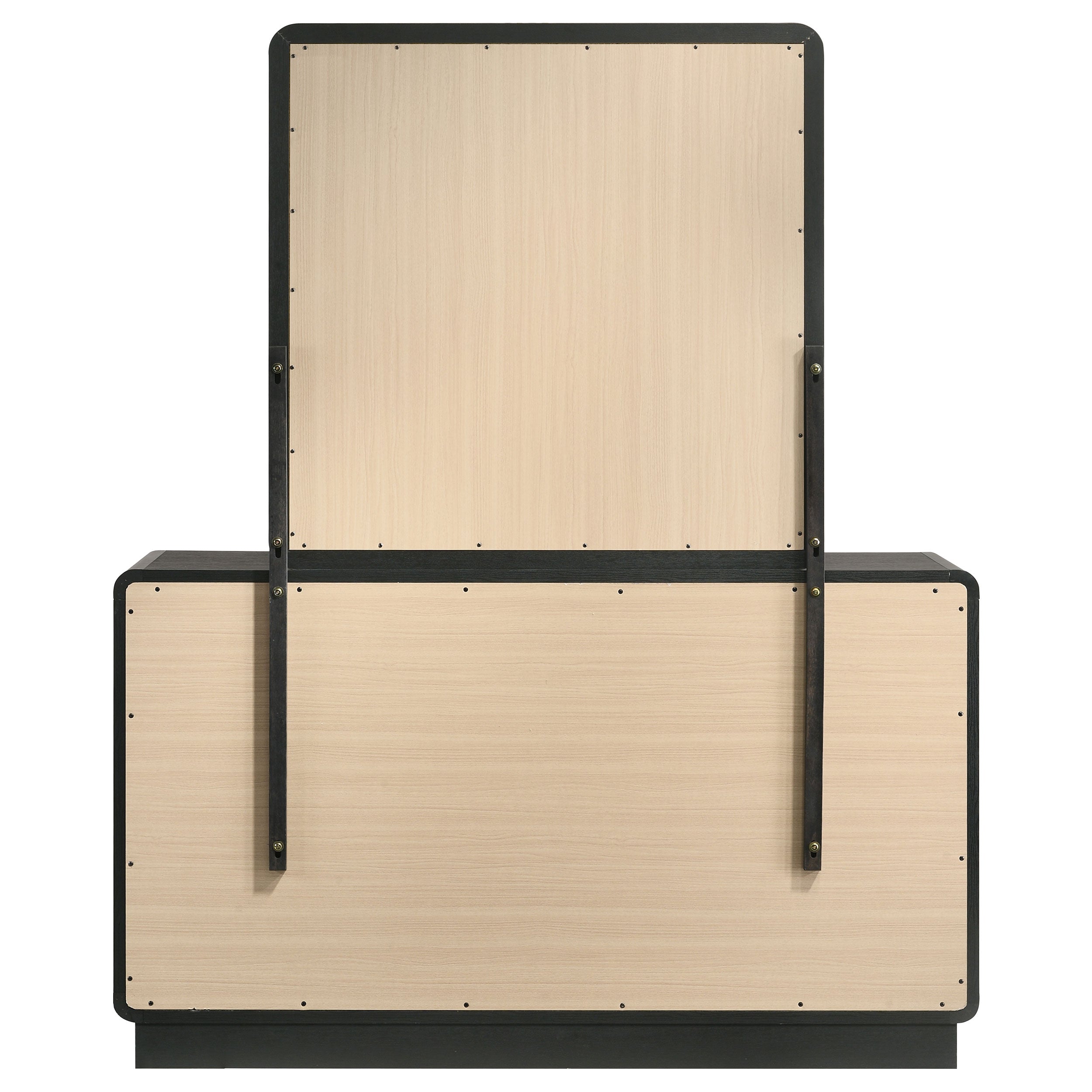 Cavelle 6-drawer Dresser and Mirror Black — view 7