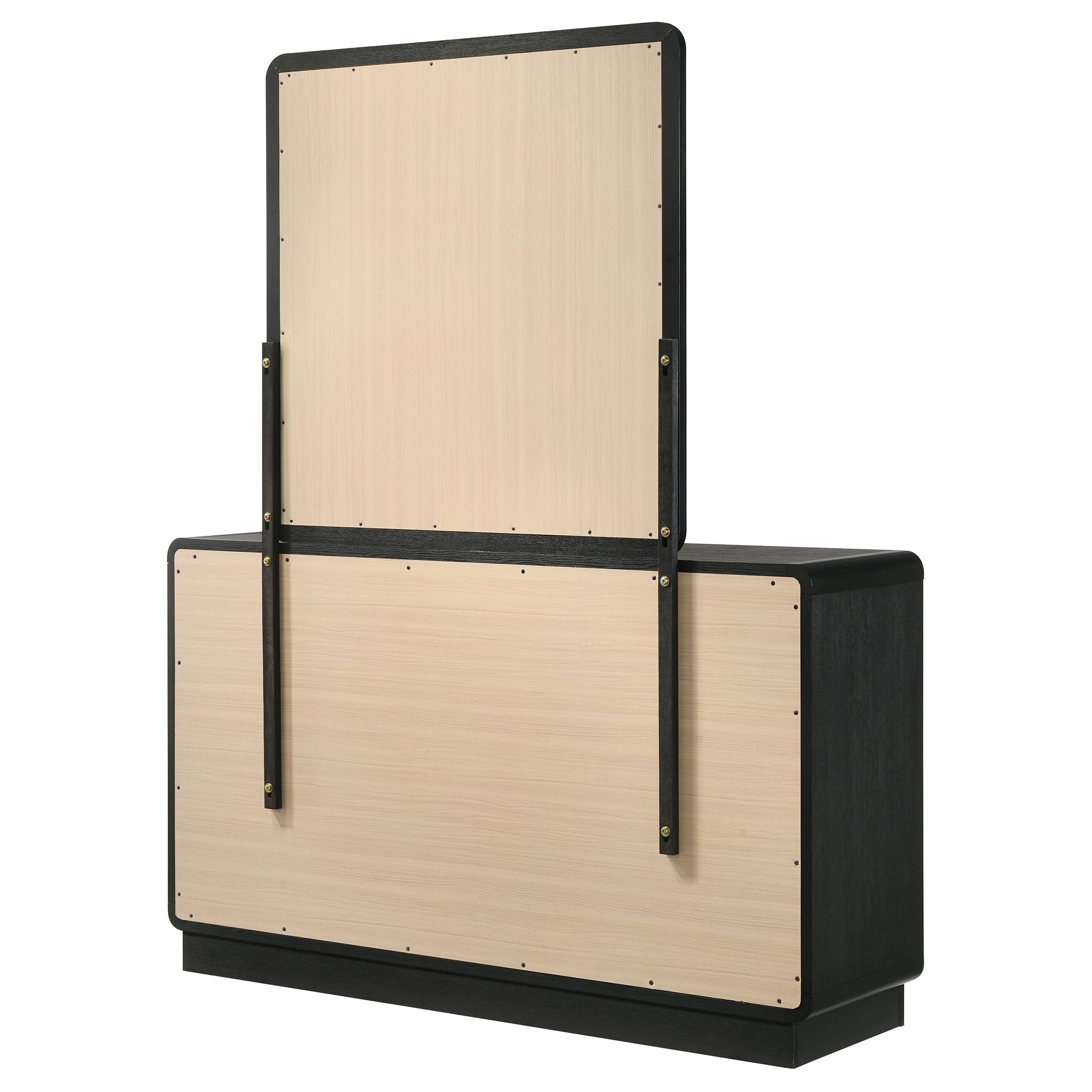 Cavelle 6-drawer Dresser and Mirror Black — view 8