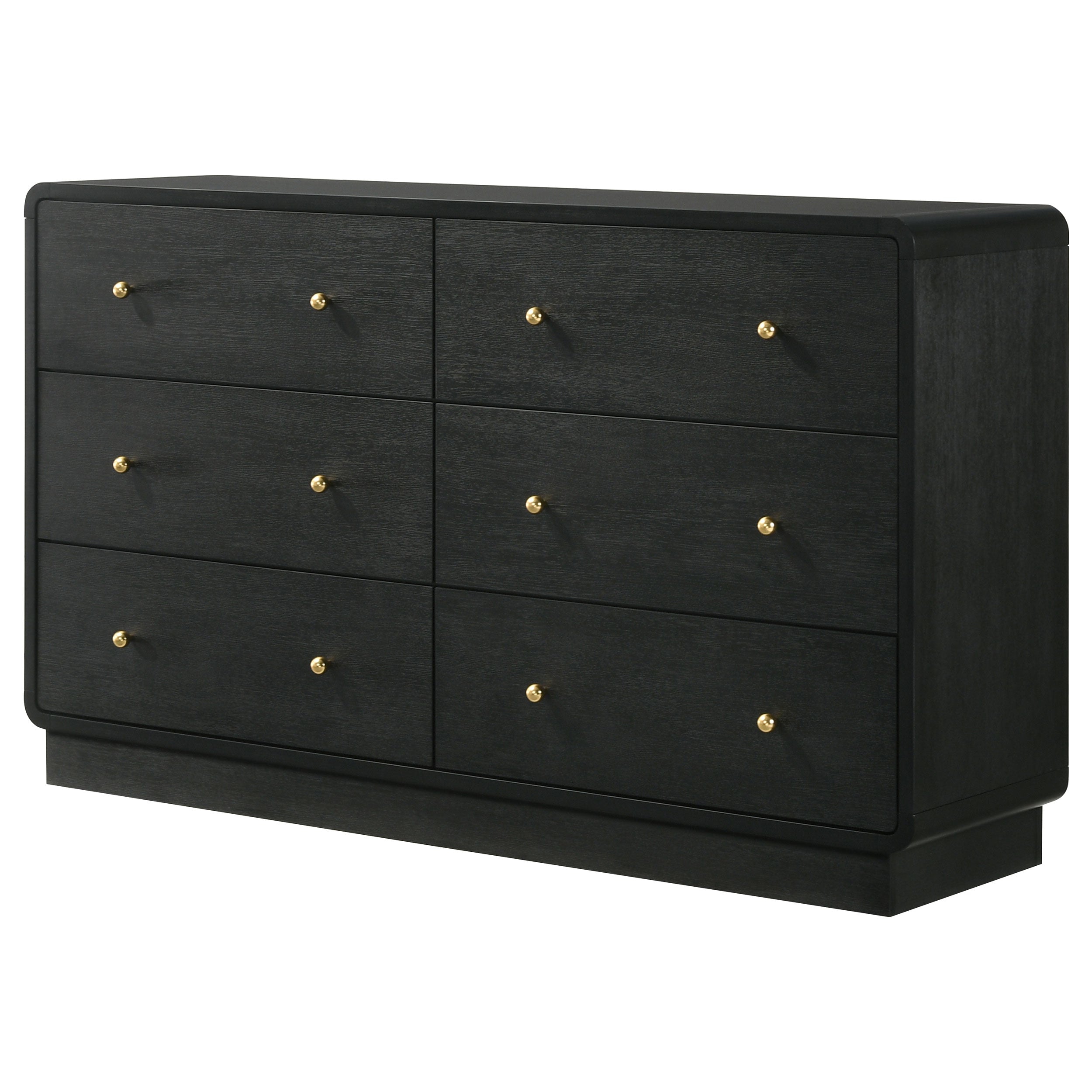 Cavelle 6-drawer Dresser Cabinet Black — view 4