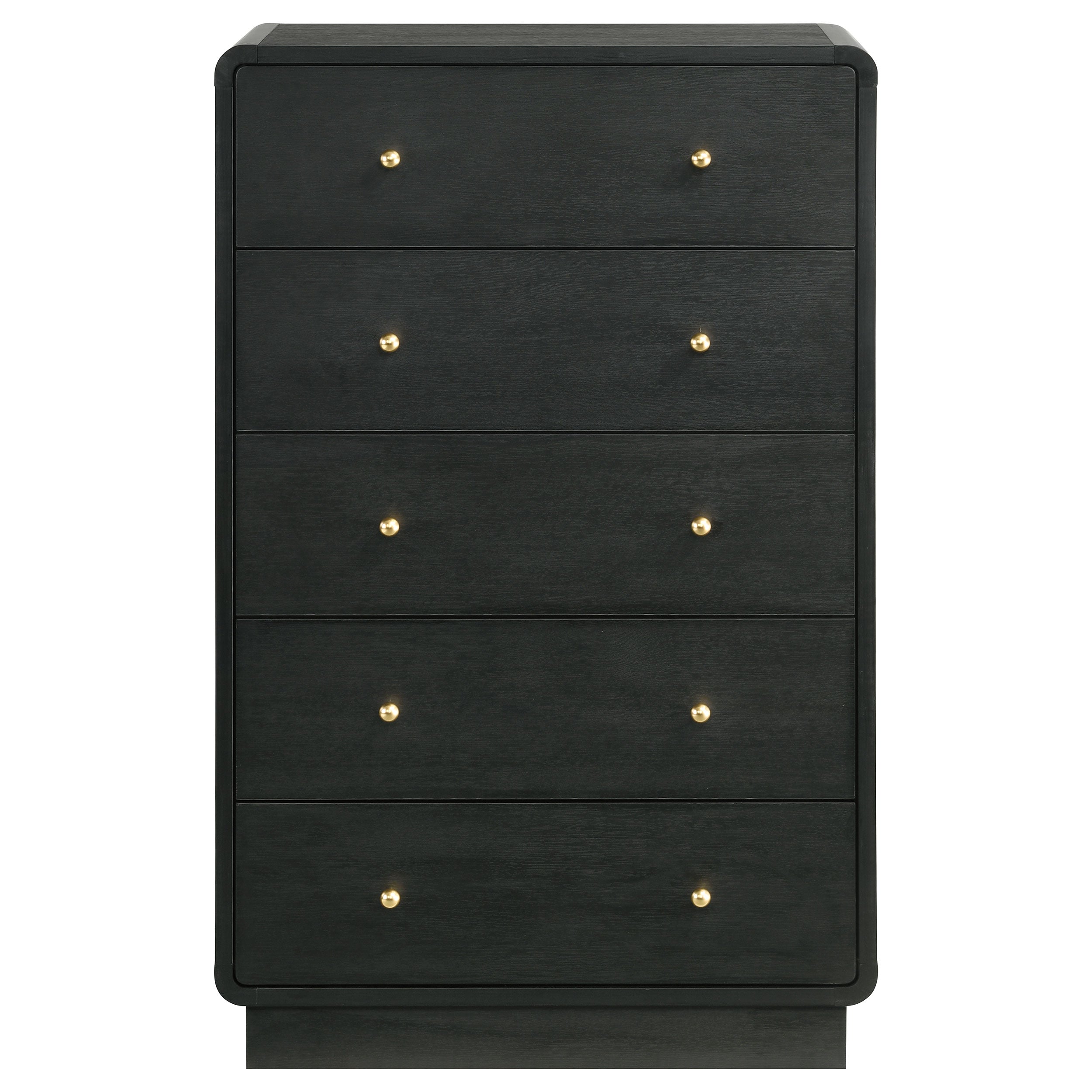 Cavelle 5-drawer Chest of Drawers Black — view 3