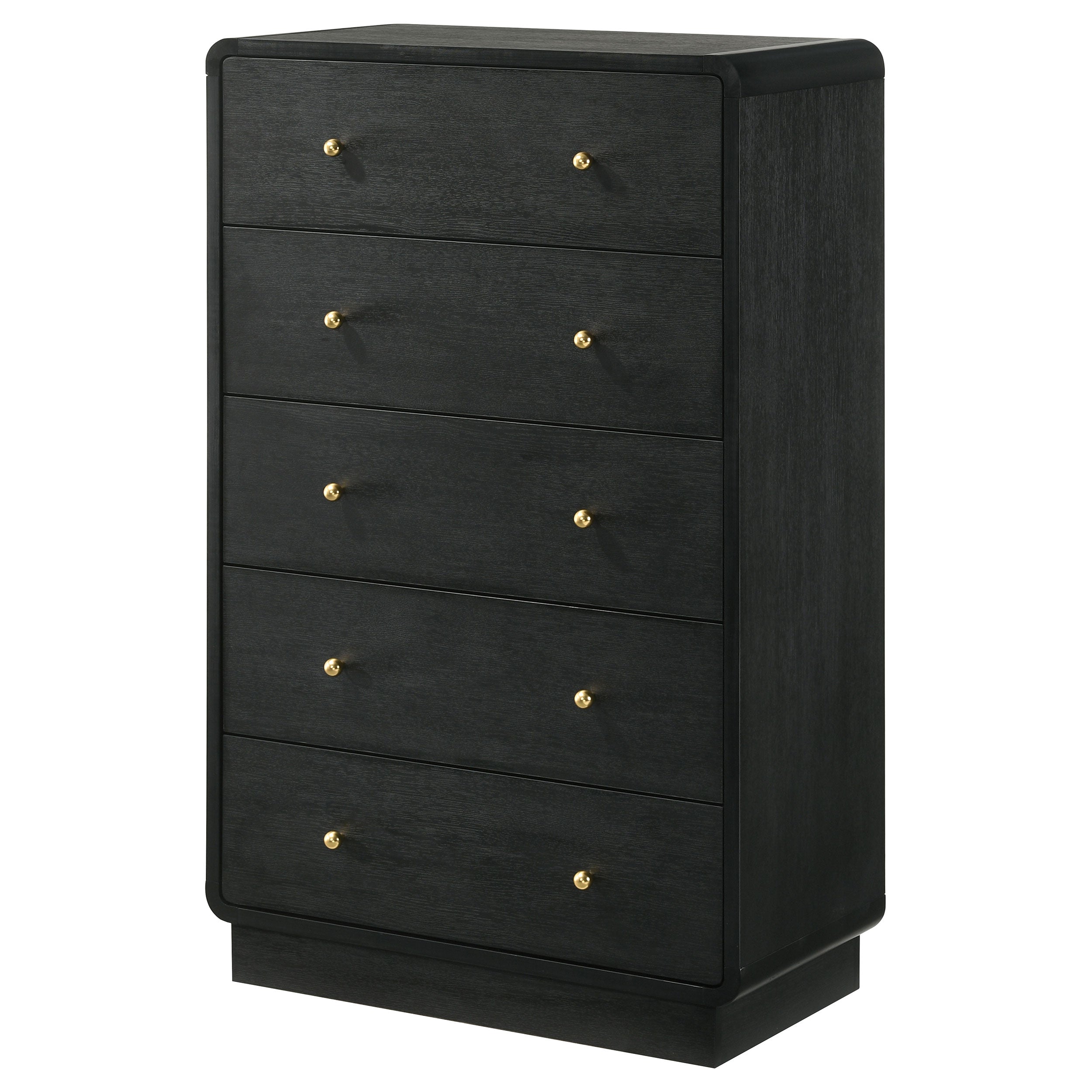 Cavelle 5-drawer Chest of Drawers Black — view 4