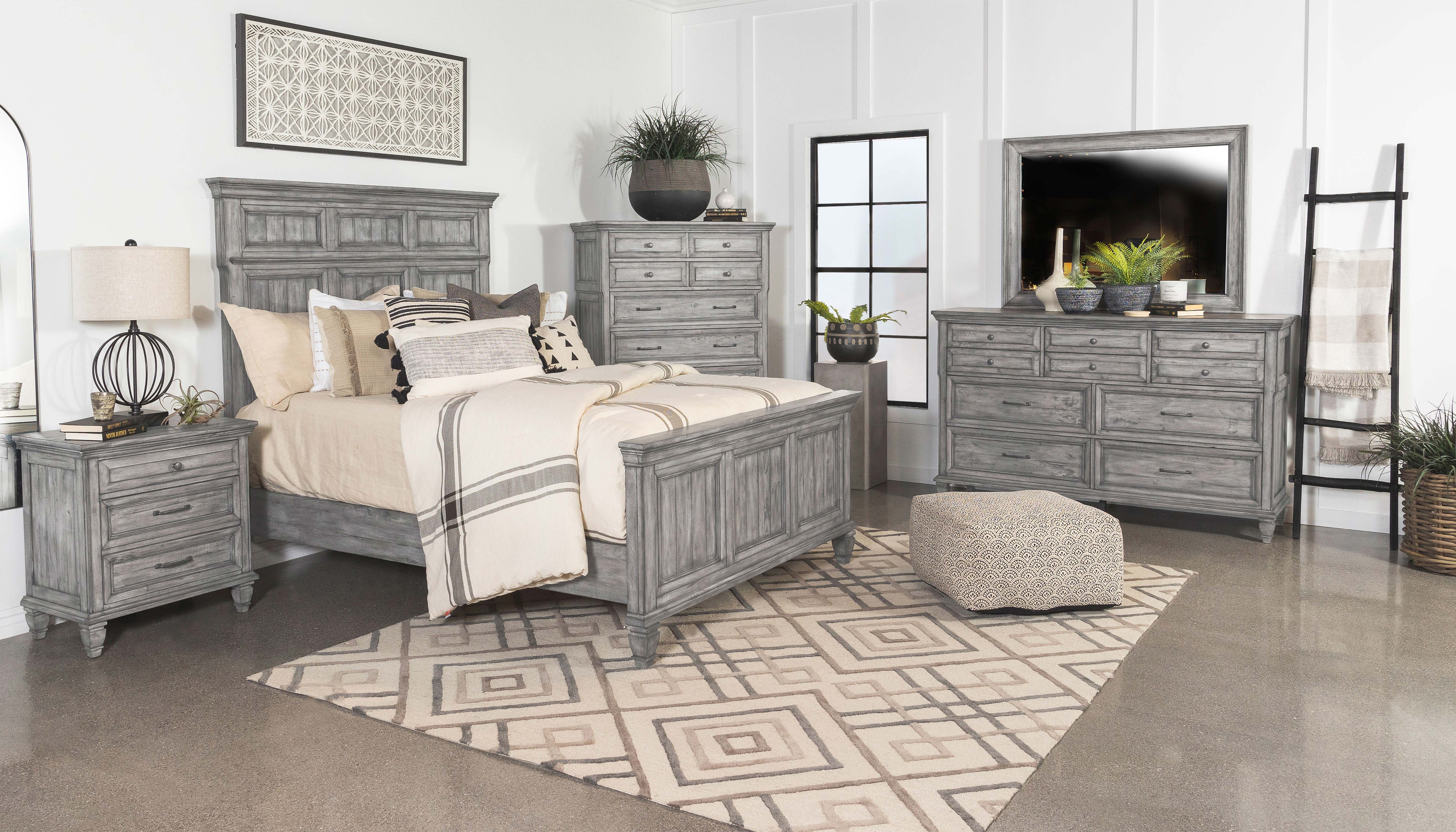 Avenue Dresser Mirror Weathered Grey — view 7