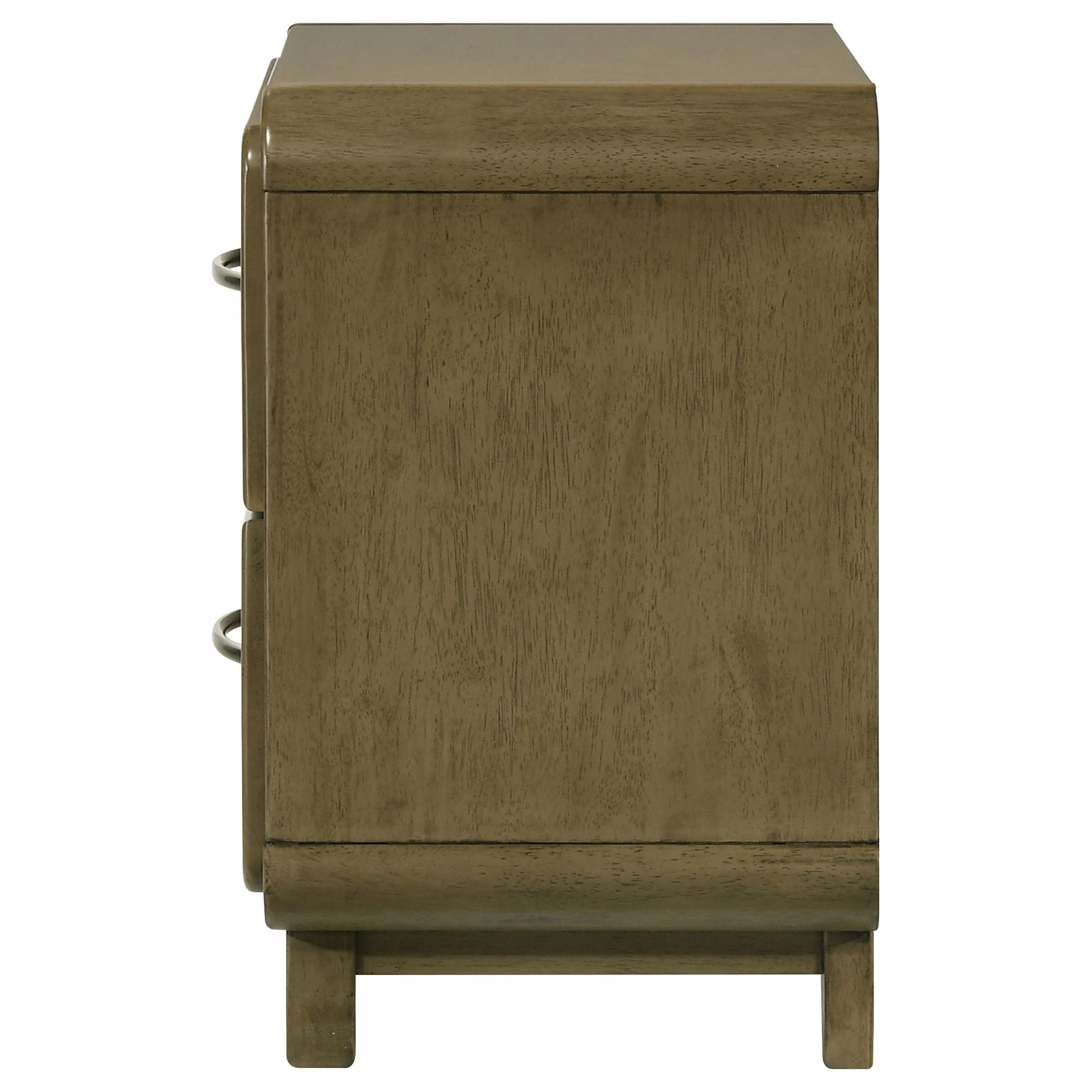 Amsbury 2-drawer Nightstand Bedside Table Nutmeg — view 5