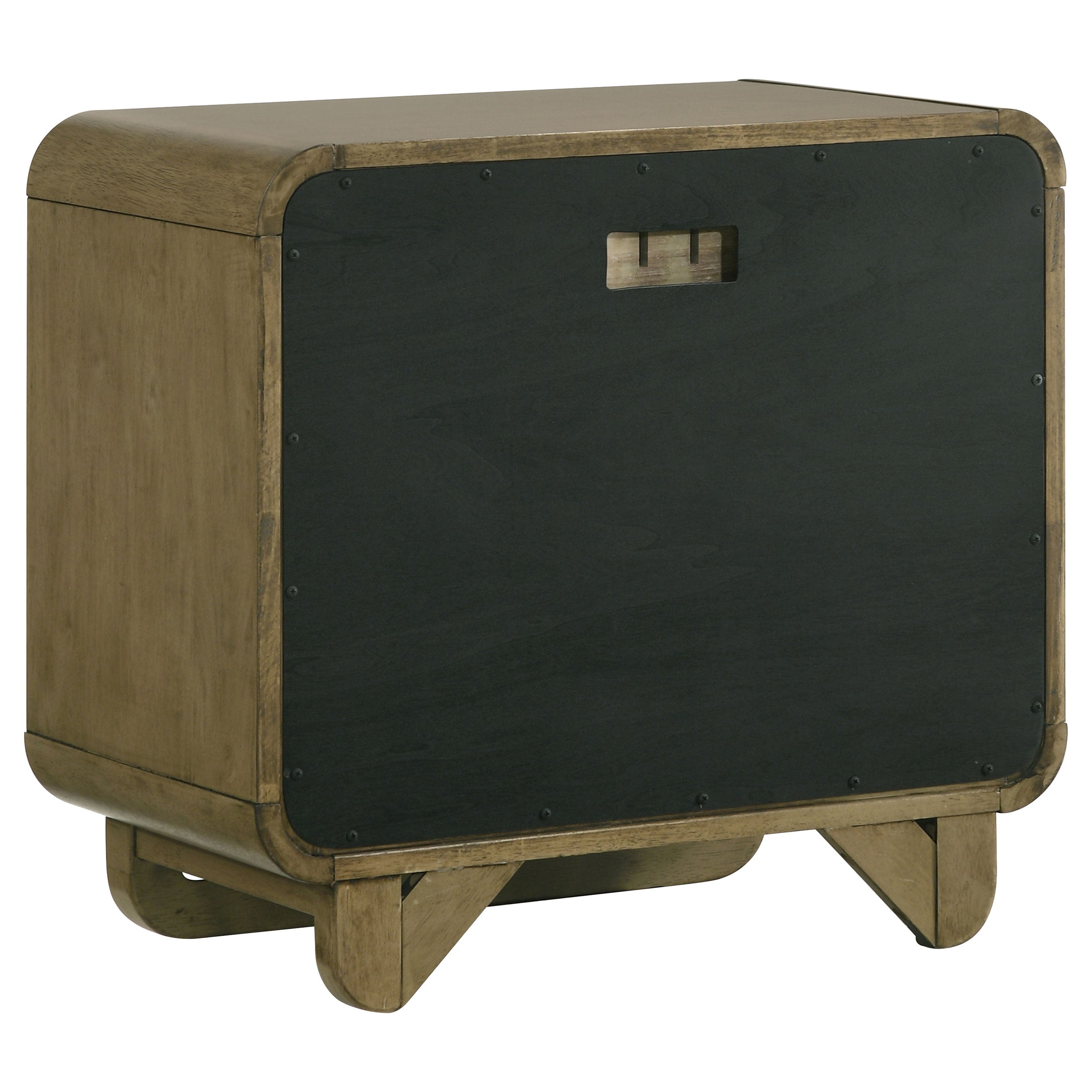 Amsbury 2-drawer Nightstand Bedside Table Nutmeg — view 6