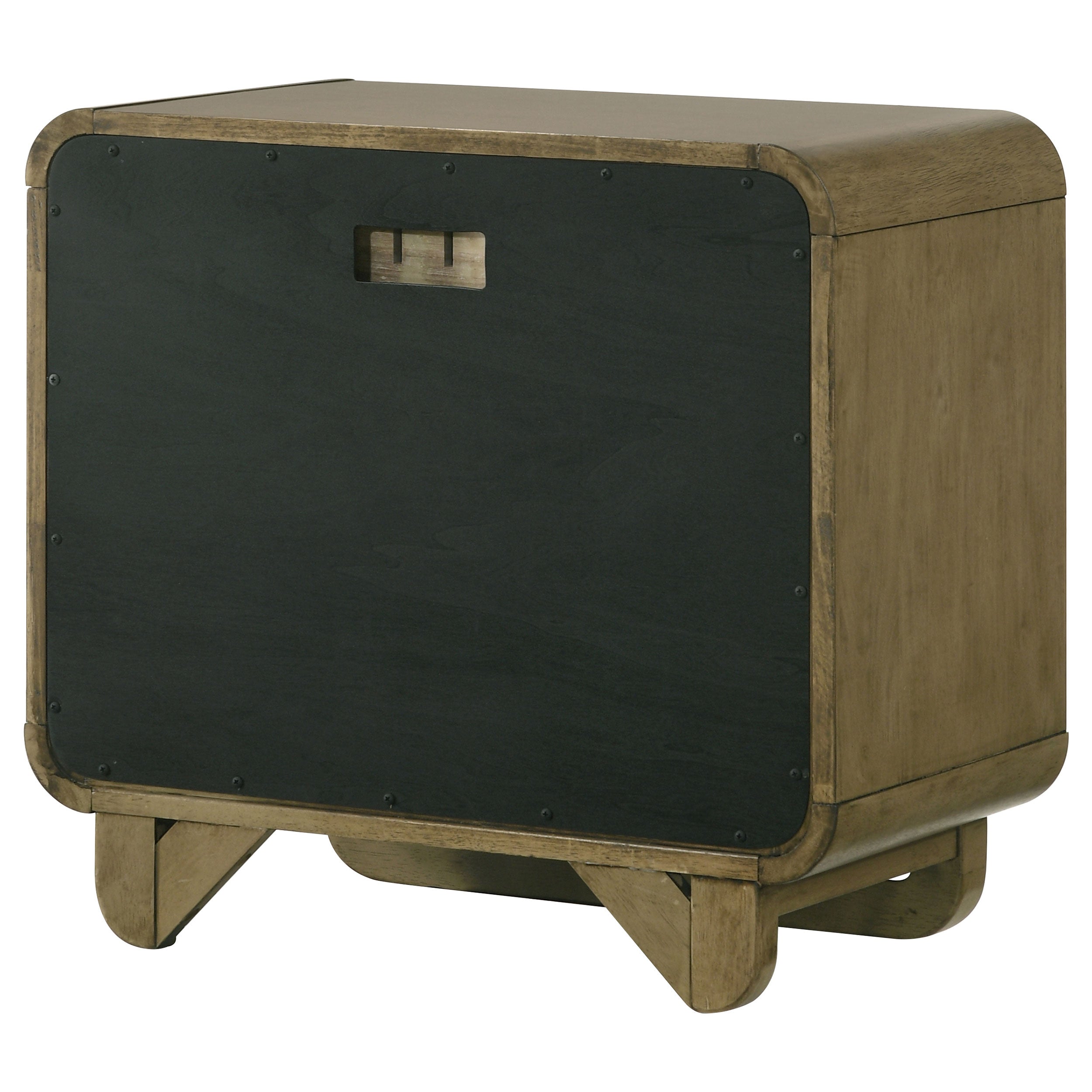 Amsbury 2-drawer Nightstand Bedside Table Nutmeg — view 8