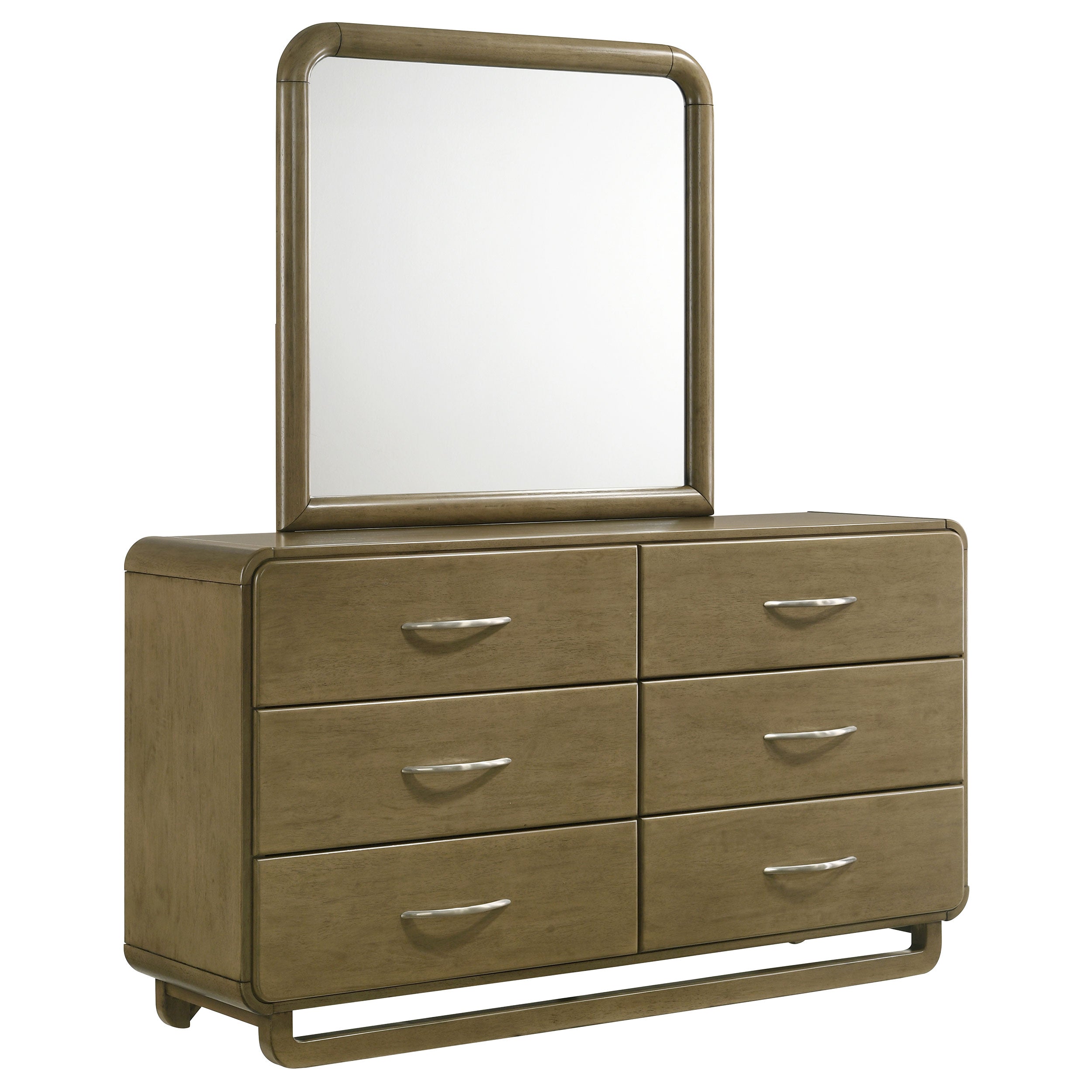 Amsbury 6-drawer Dresser and Mirror Nutmeg — view 1