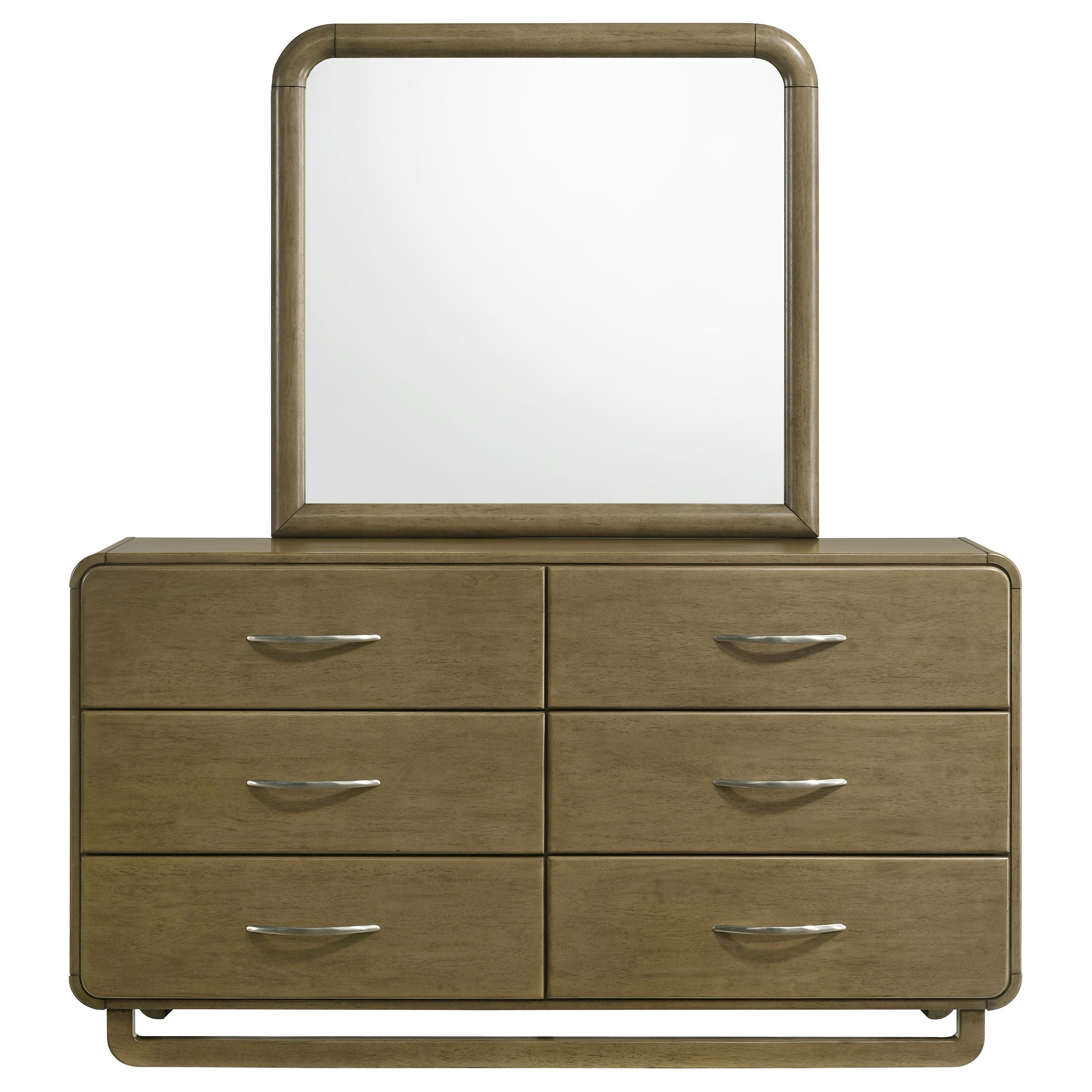 Amsbury 6-drawer Dresser and Mirror Nutmeg — view 3