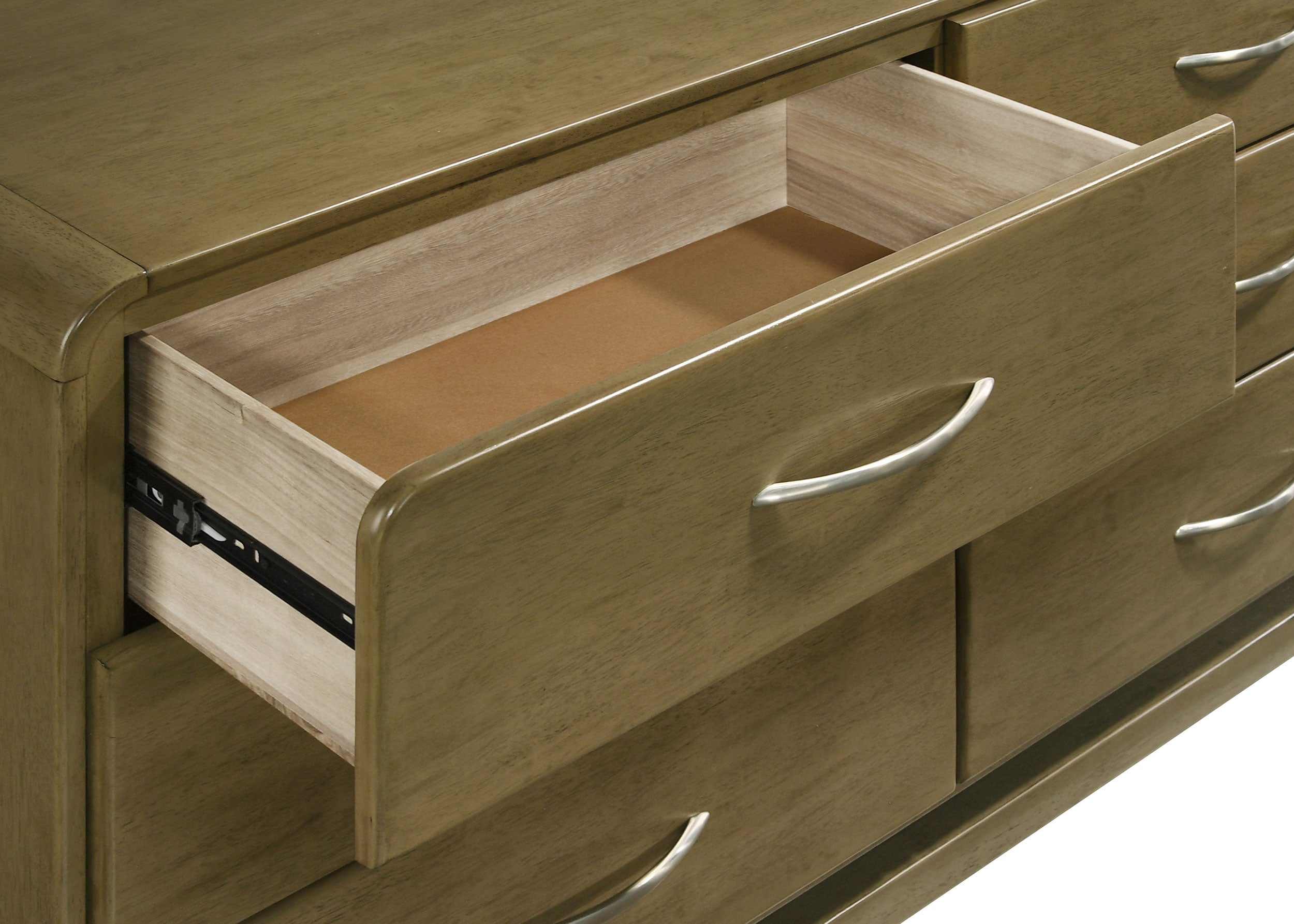 Amsbury 6-drawer Dresser and Mirror Nutmeg — view 10