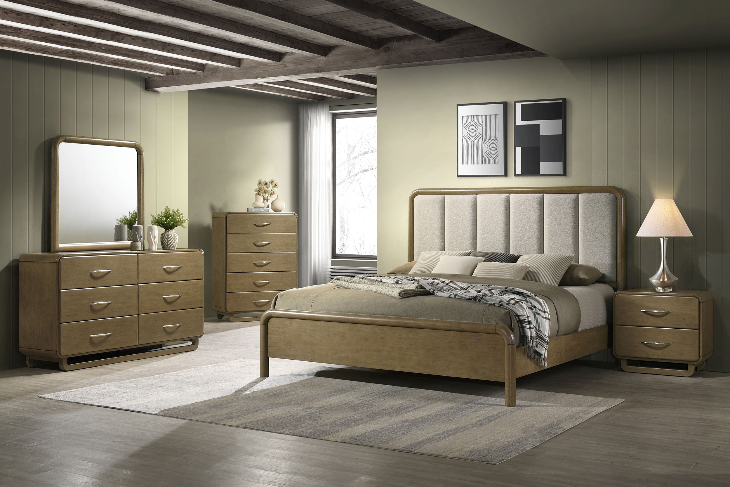 Amsbury Dresser Mirror Nutmeg — view 6