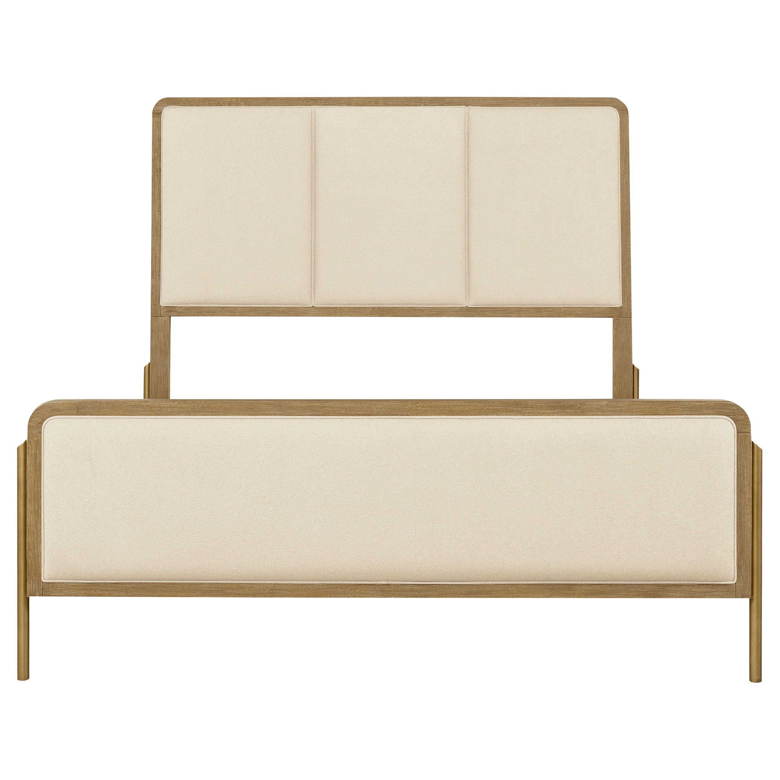 Arini 56-inch California King Panel Bed Cream and Sand Wash — view 3
