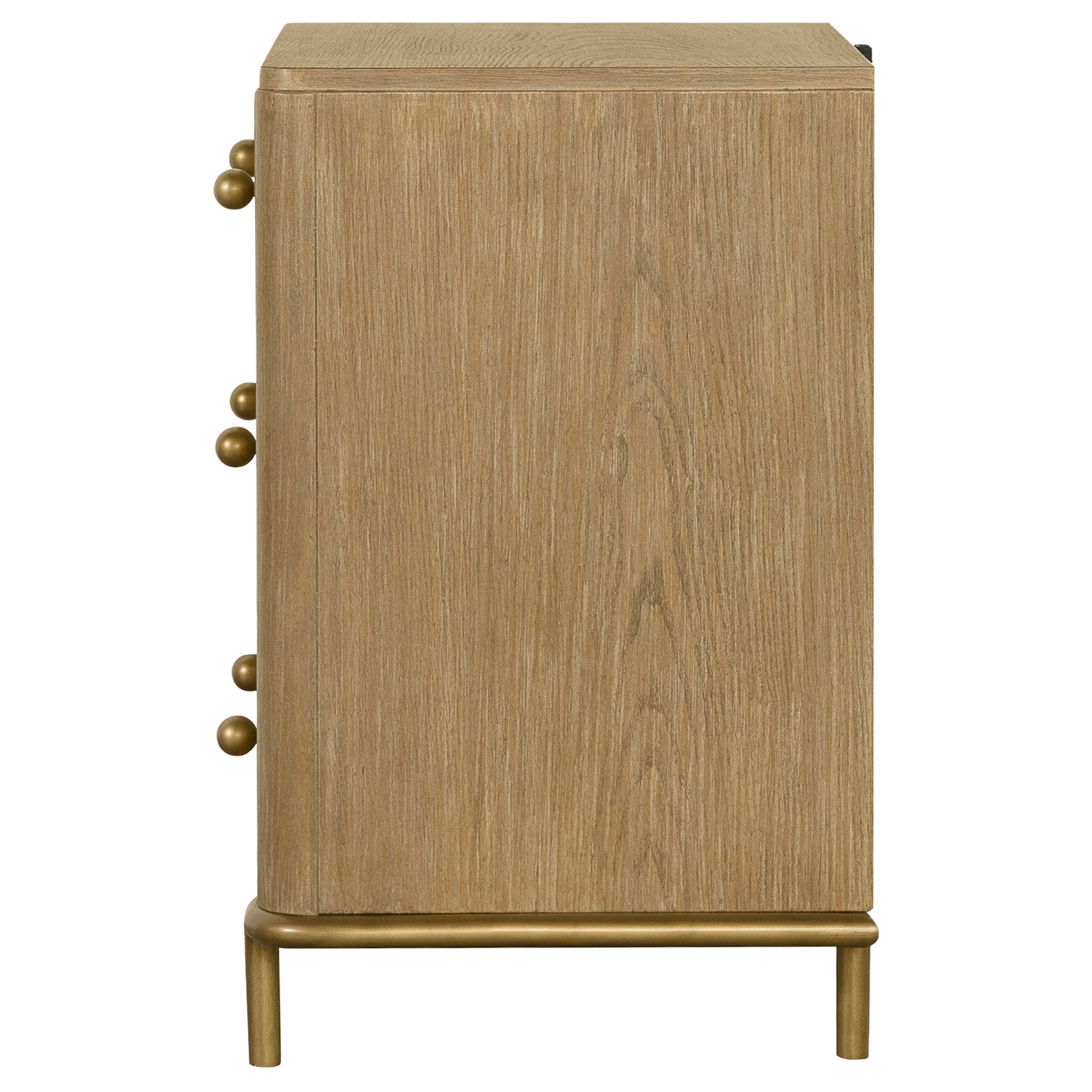 Arini 3-drawer Nightstand Sand Wash — view 5