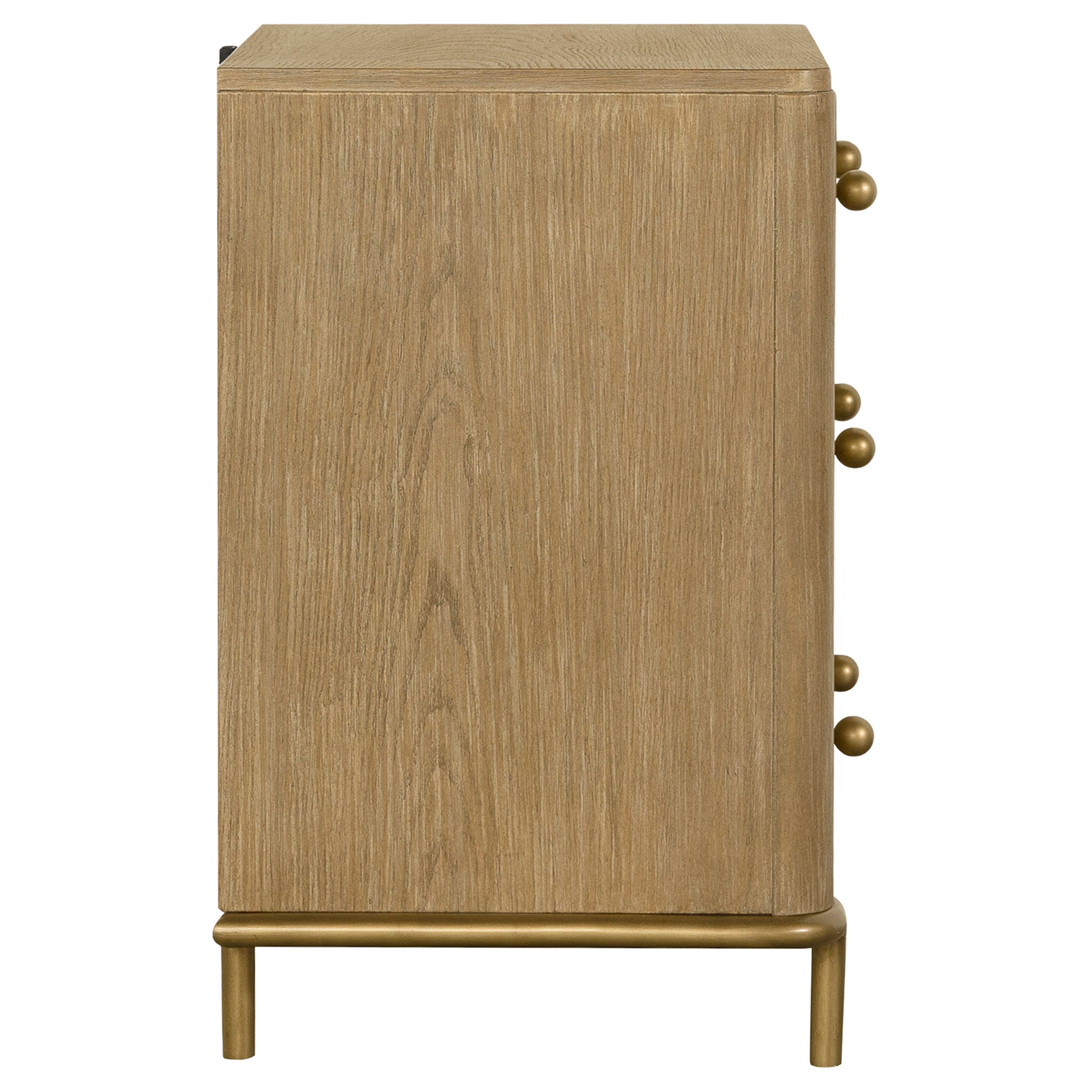 Arini 3-drawer Nightstand Sand Wash — view 9