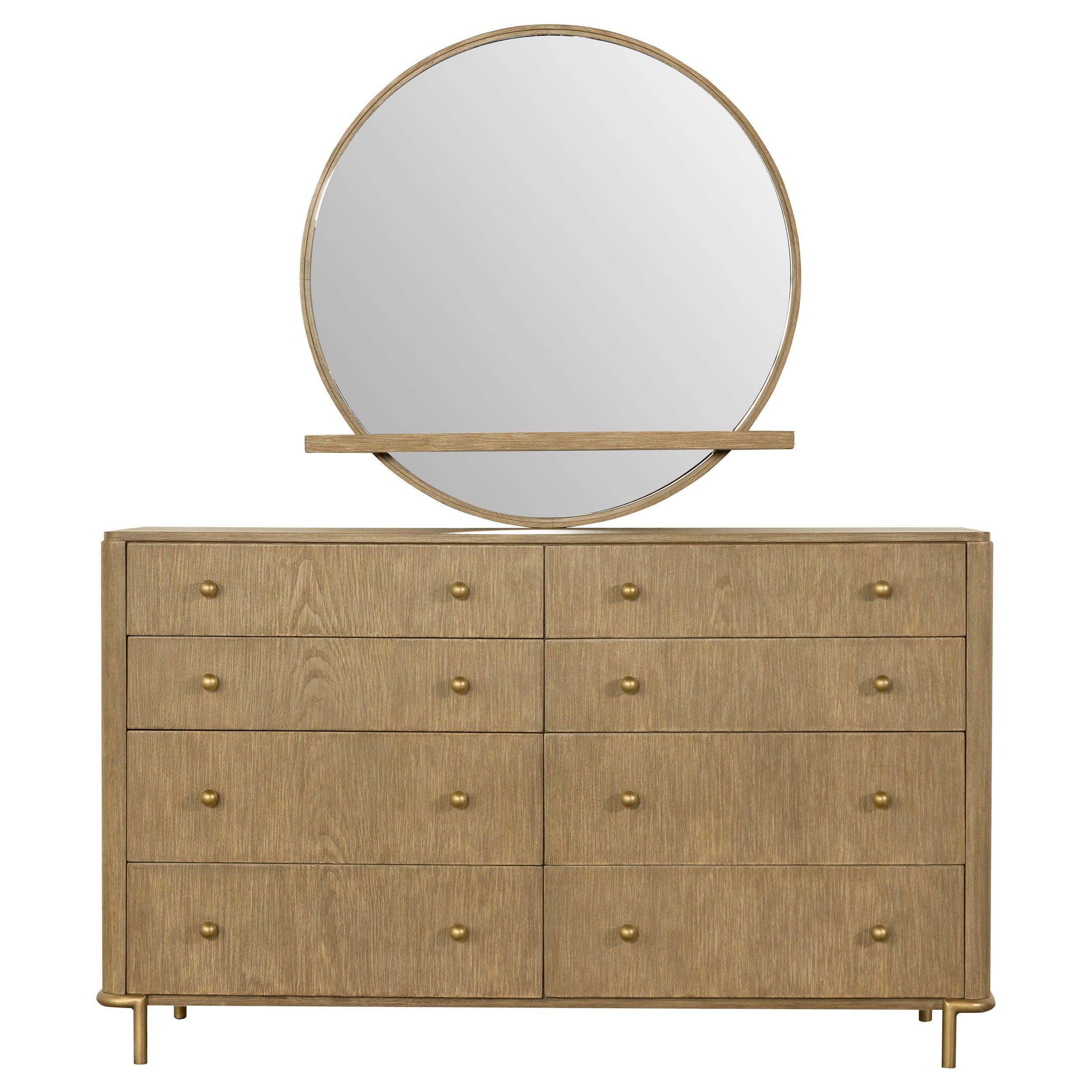 Arini 8-drawer Dresser with Mirror Sand Wash — view 3
