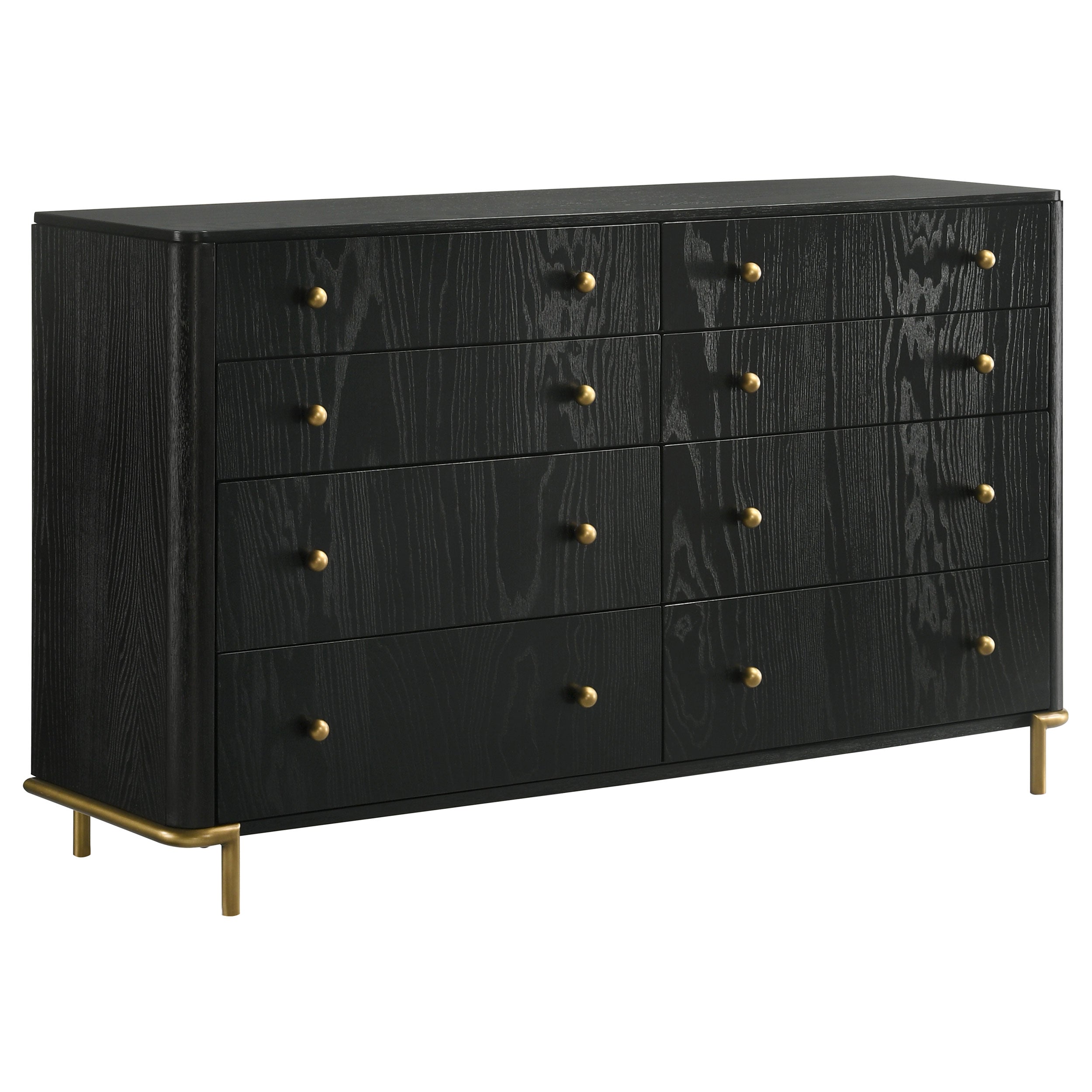 Arini 5-piece Eastern King Bedroom Set Cream and Black — view 7