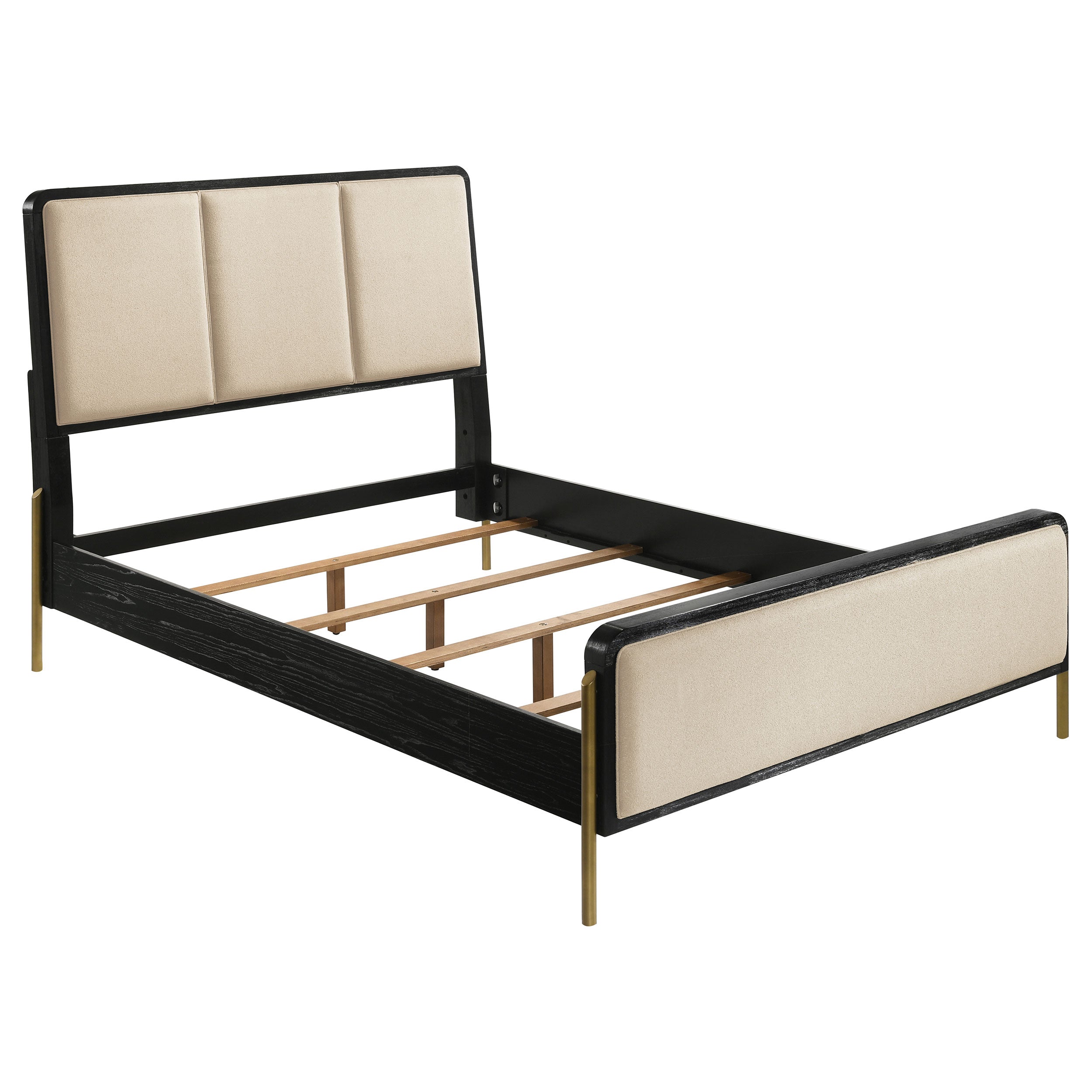 Arini 5-piece California King Bedroom Set Cream and Black — view 3