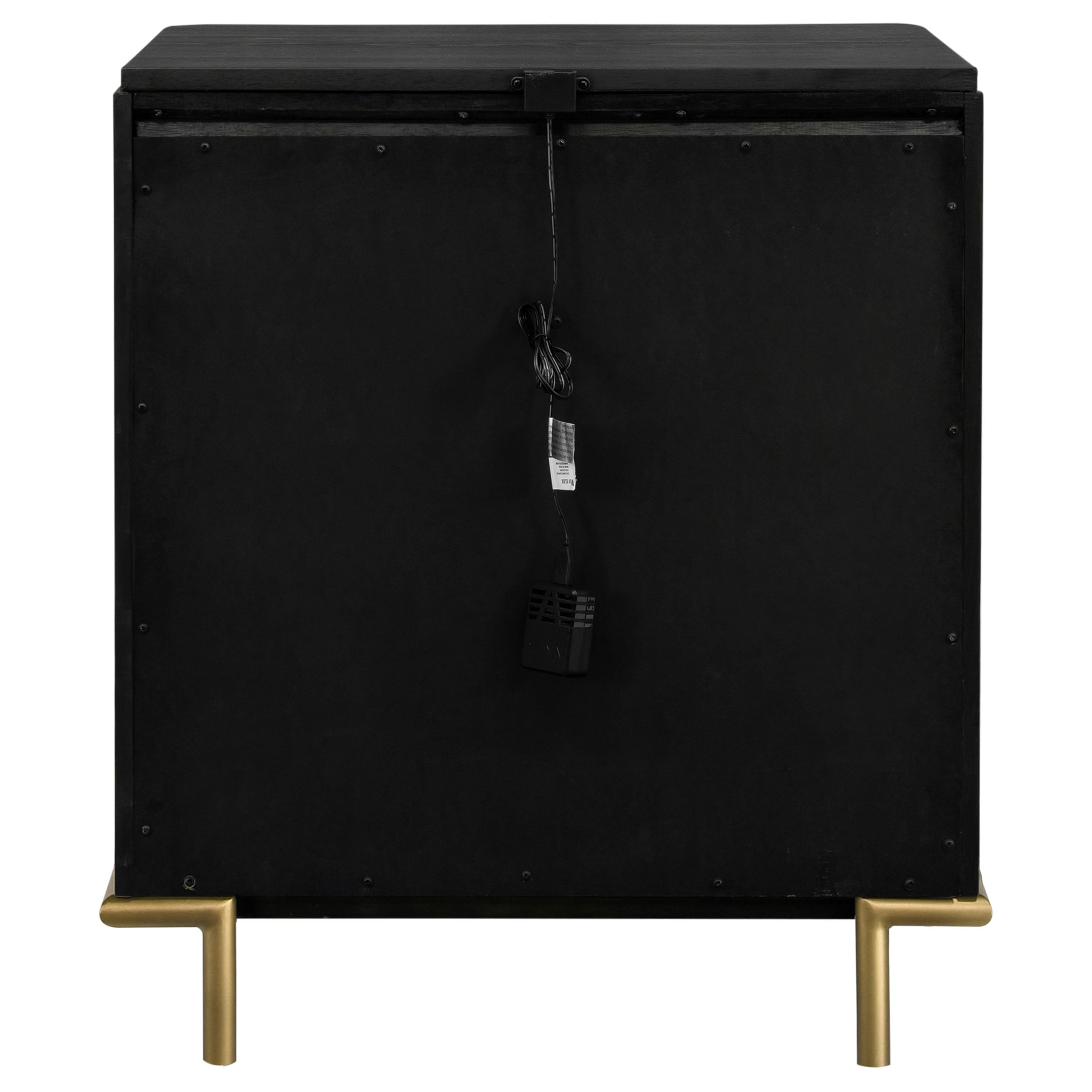 Arini 3-drawer Nightstand Black — view 7