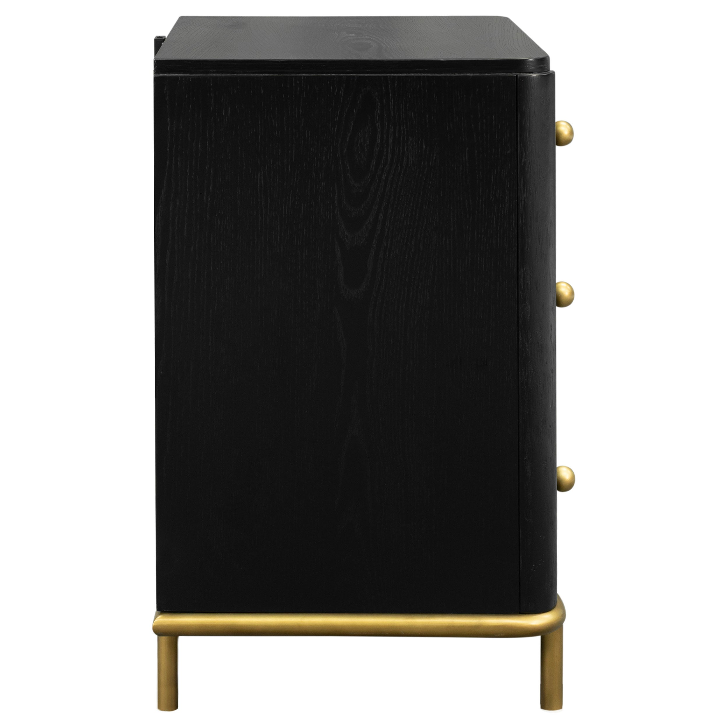 Arini 3-drawer Nightstand Black — view 9