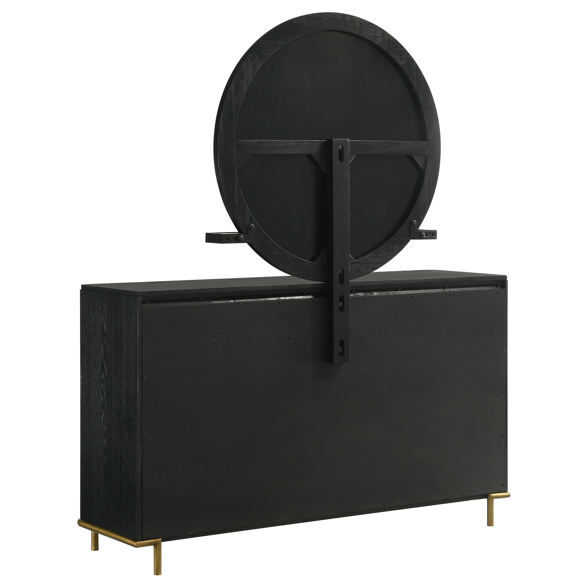 Arini 8-drawer Dresser with Mirror Black — view 6